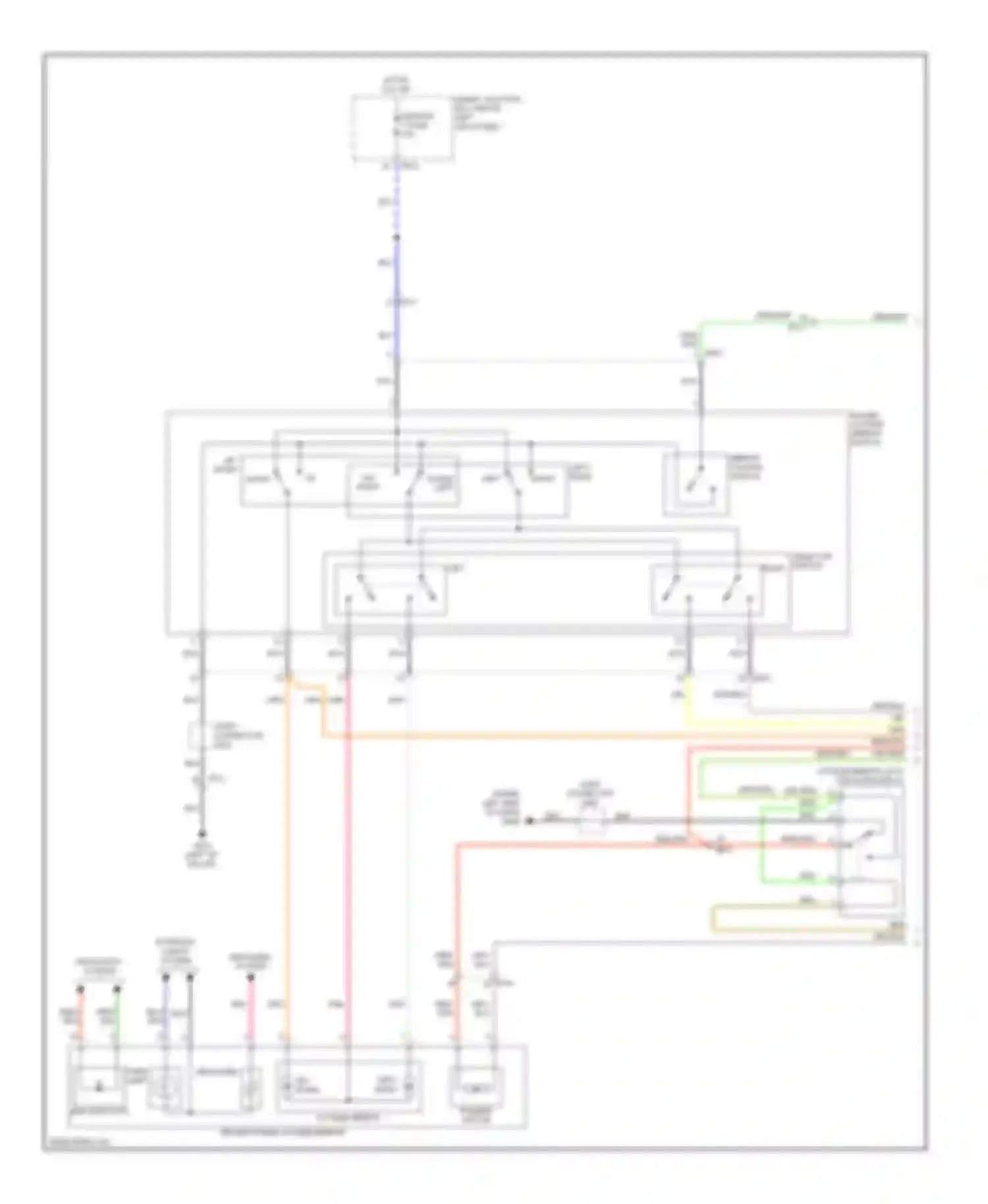 Wiring diagram exterior lights defogger system system for Kia Optima III facelift (2013-2015) (1 of 1)