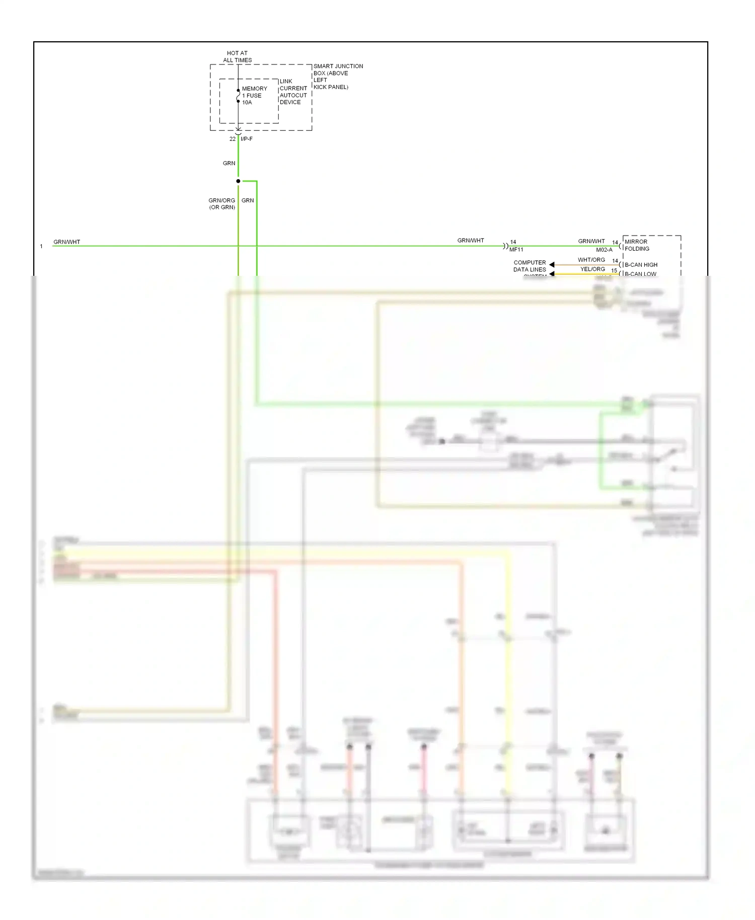 Kia Optima III facelift (2013-2015) folding wiring diagram  (3 of 3)