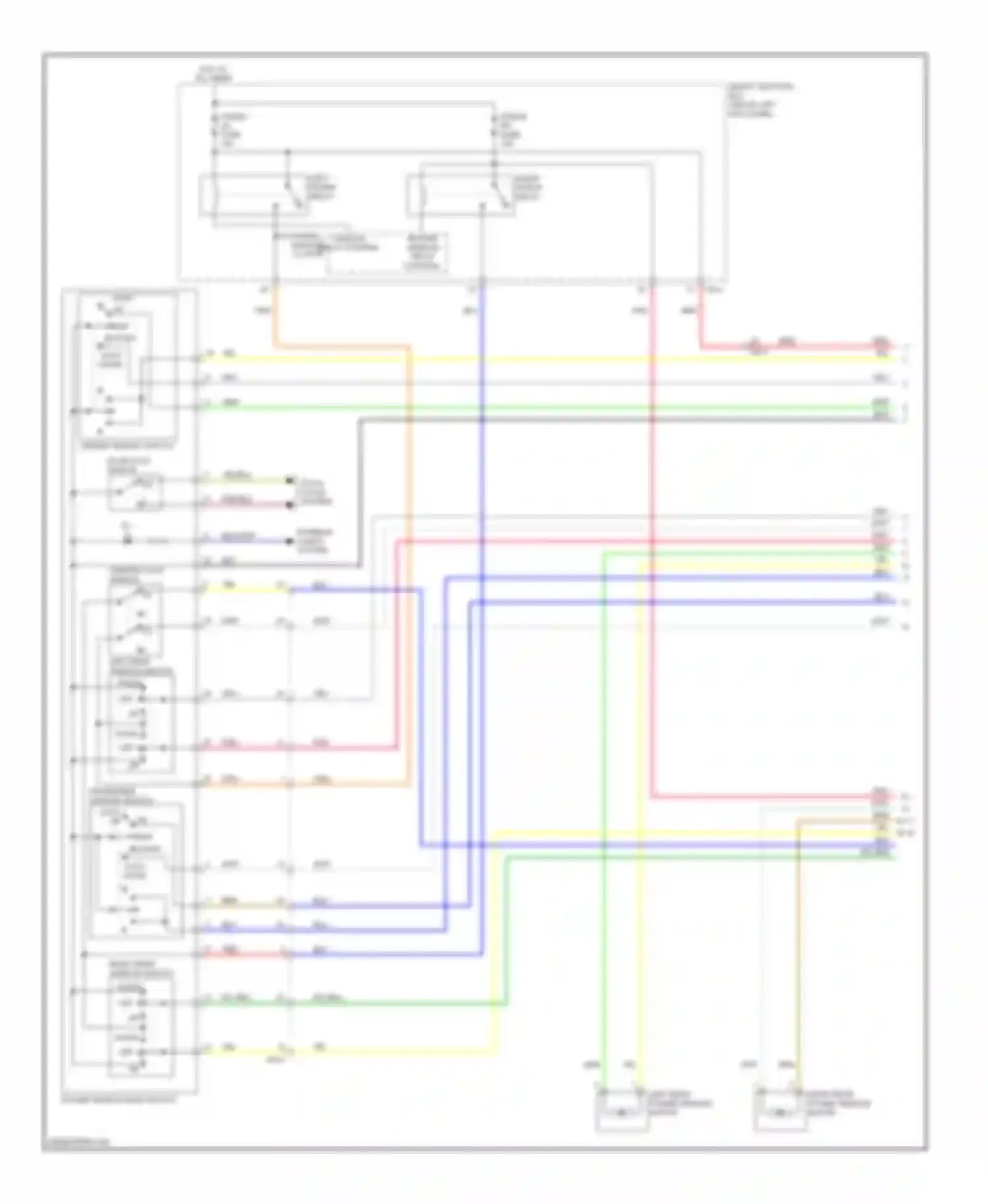 Wiring diagram power window main switch for Kia Optima III facelift (2013-2015) (11 of 12)