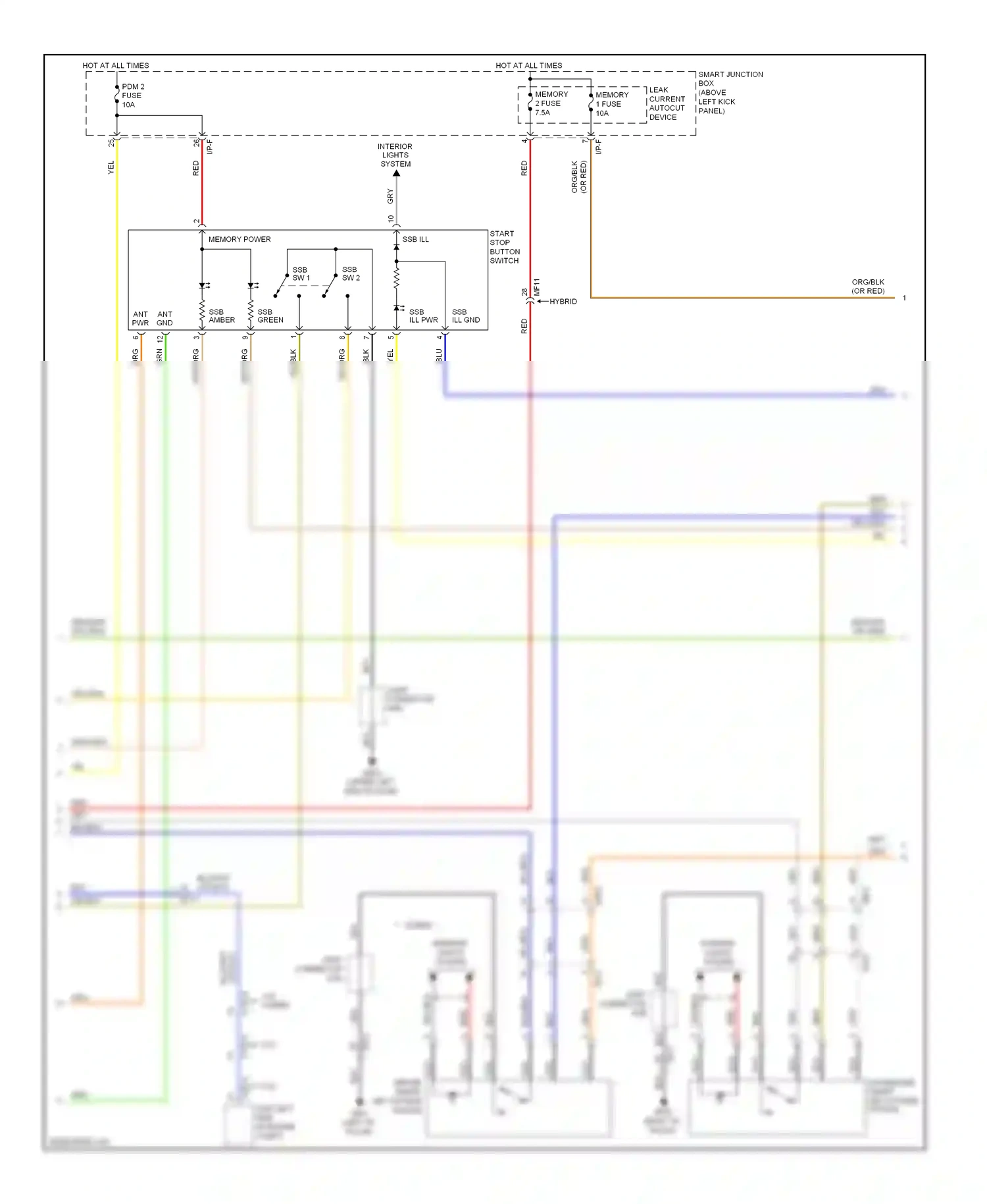 Kia Optima III facelift (2013-2015) red wiring diagram  (178 of 217)