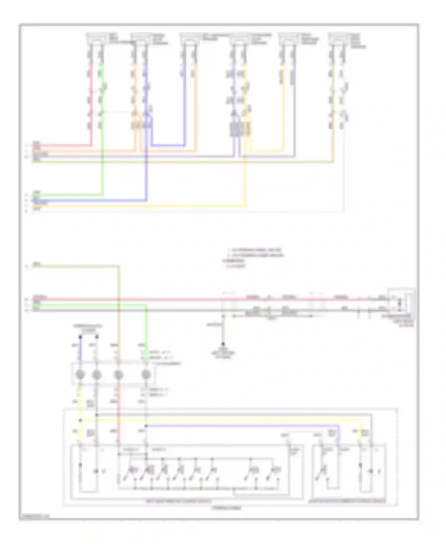Wiring diagram right bluetooth remote control switch for Kia Optima III facelift (2013-2015) (11 of 12)