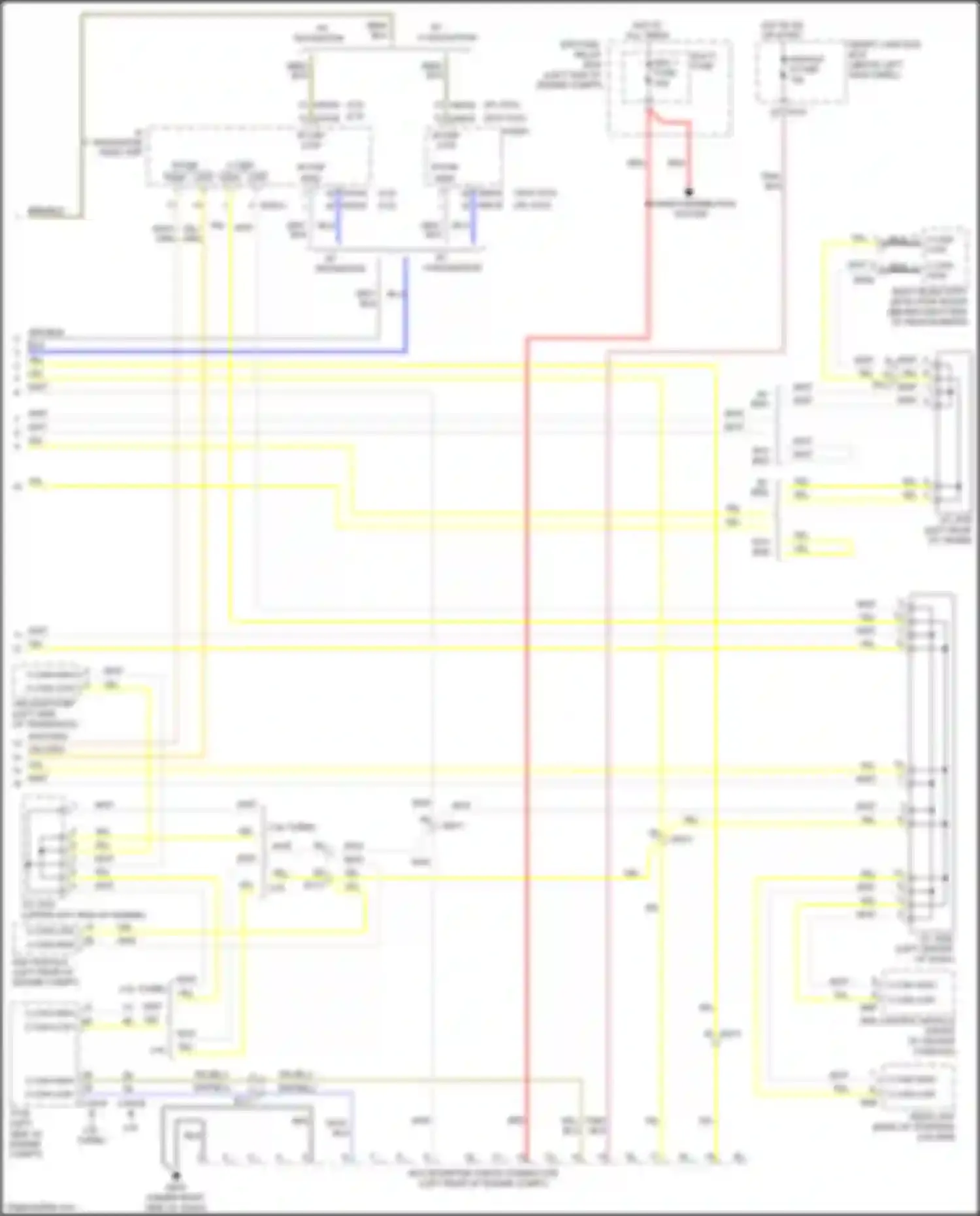 Optima Kia III facelift (2013-2015): Computer data lines circuit, except hybrid (3 of 3)