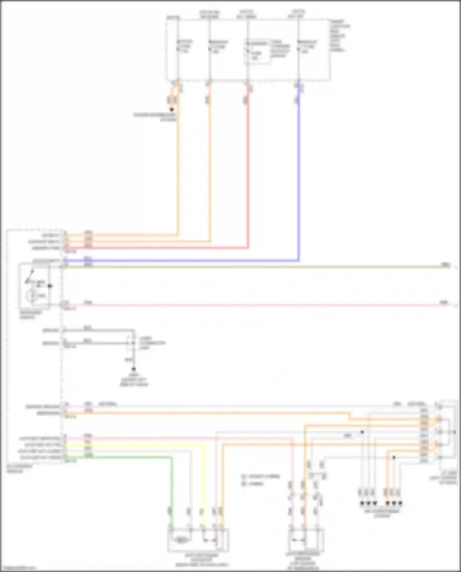 Optima Kia III facelift (2013-2015): Defoggers circuit, w/ auto defogger (1 of 2)