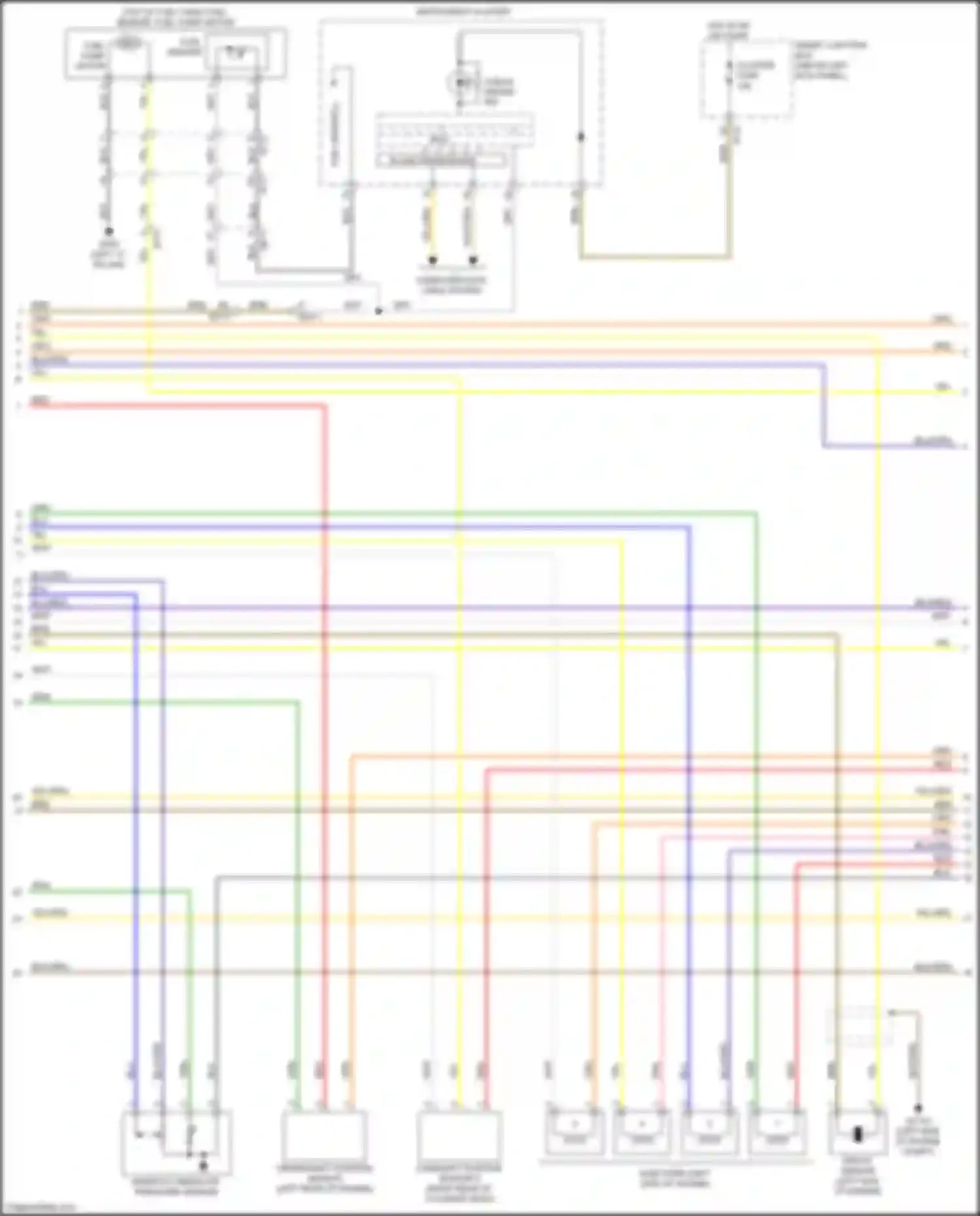 Optima Kia III facelift (2013-2015): Wiring diagram engine performance 2.4l hybrid, mfi control circuit (2 of 5)