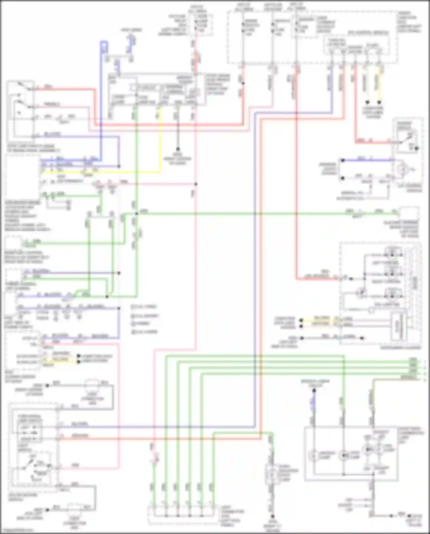 Optima Kia III facelift (2013-2015): Exterior lamps circuit (1 of 2)