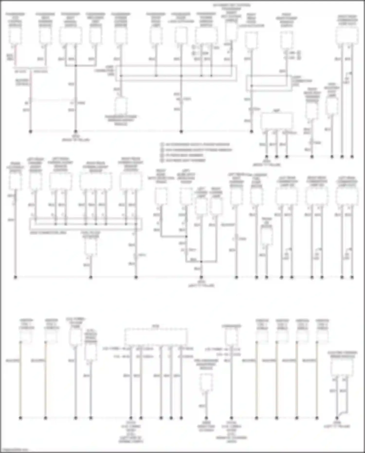 Optima Kia III facelift (2013-2015): Ground distribution circuit, except hybrid (3 of 3)