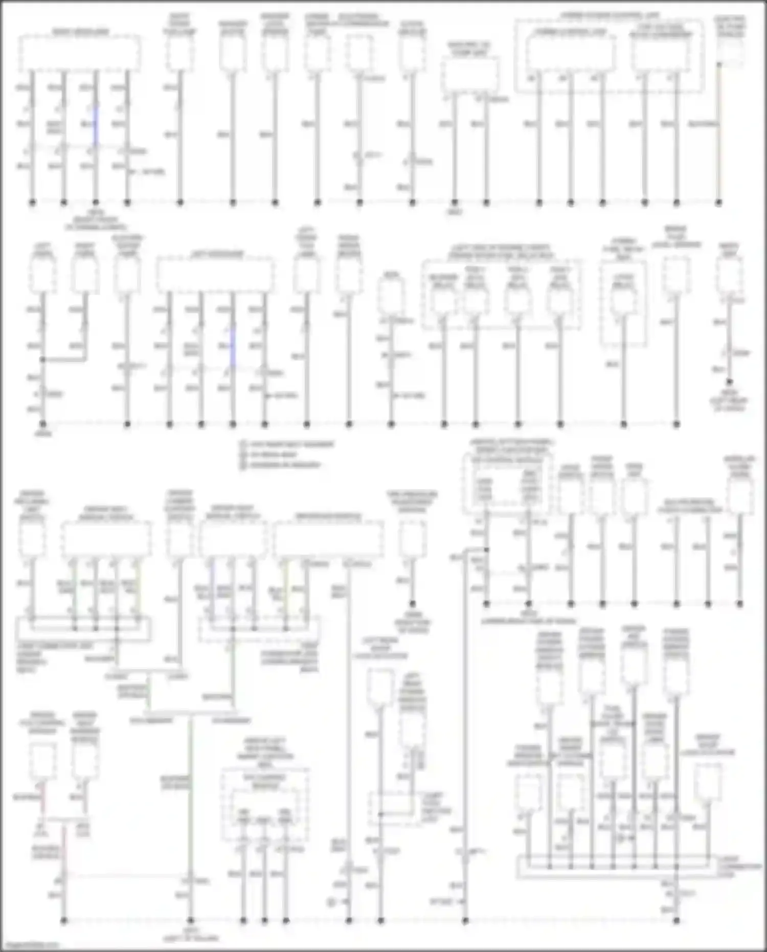 Optima Kia III facelift (2013-2015): Ground distribution circuit, hybrid (2 of 4)