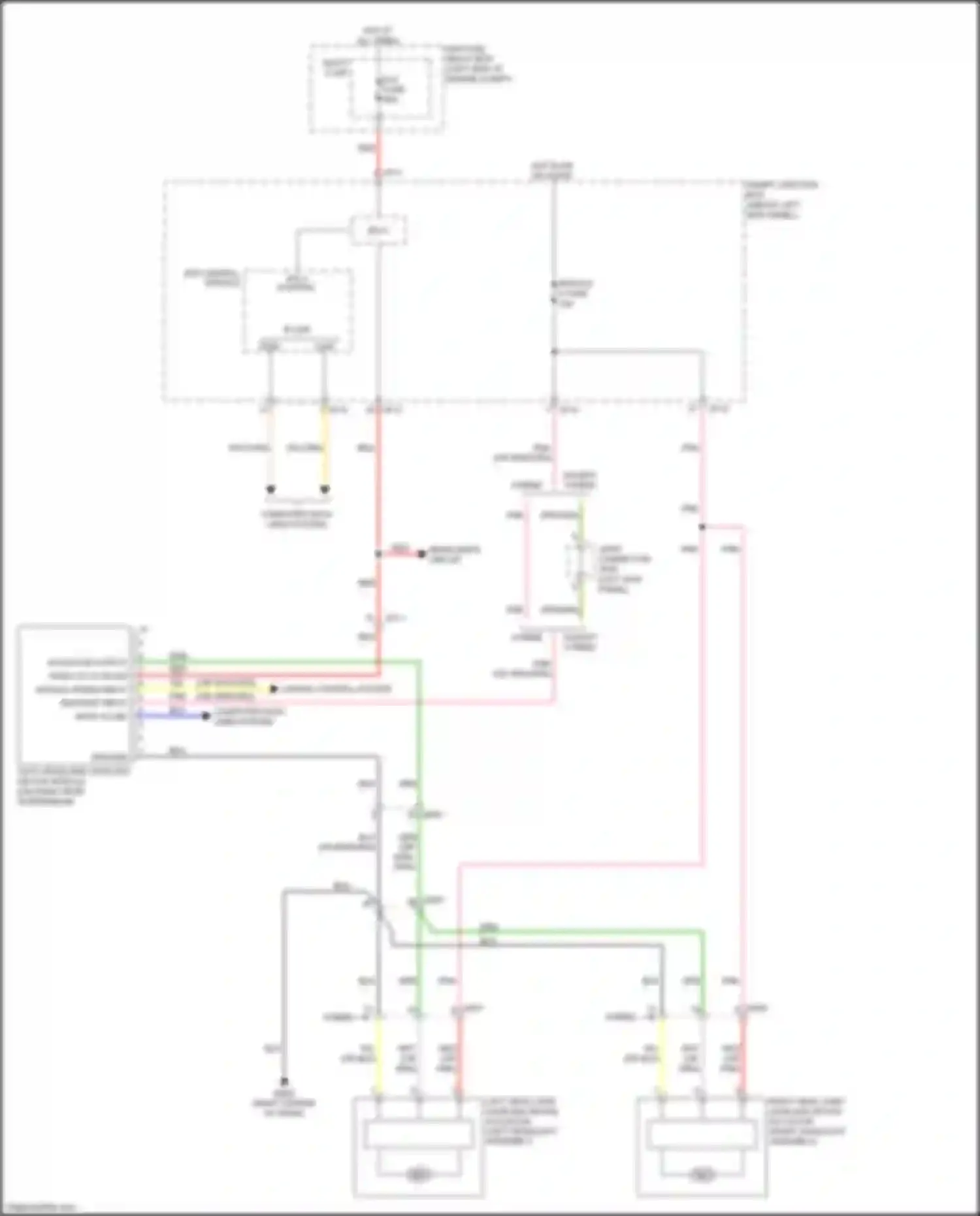 Optima Kia III facelift (2013-2015): Auto headlamps leveling system (ahls) circuit