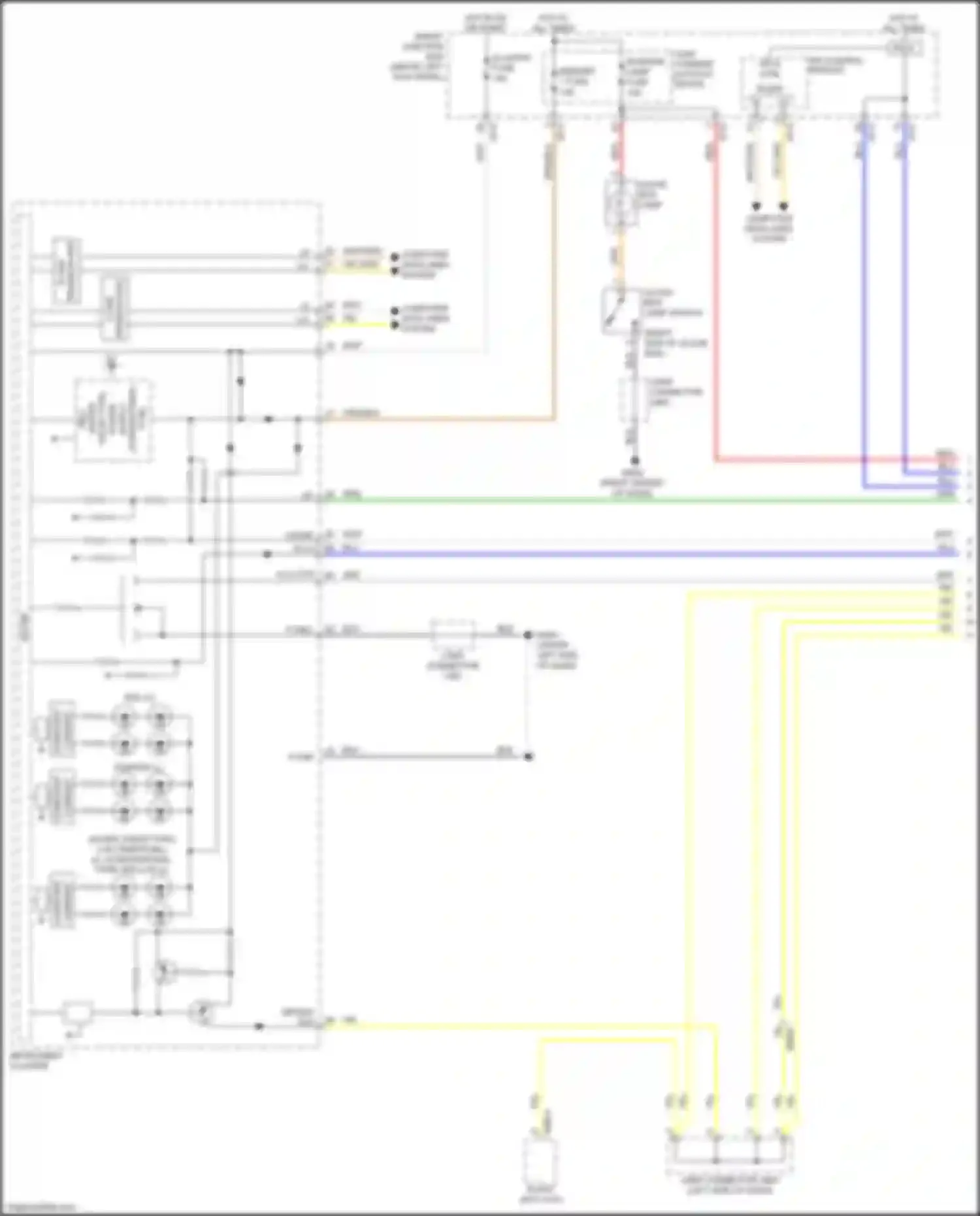 Optima Kia III facelift (2013-2015): Instrument illumination circuit, except hybrid (1 of 3)