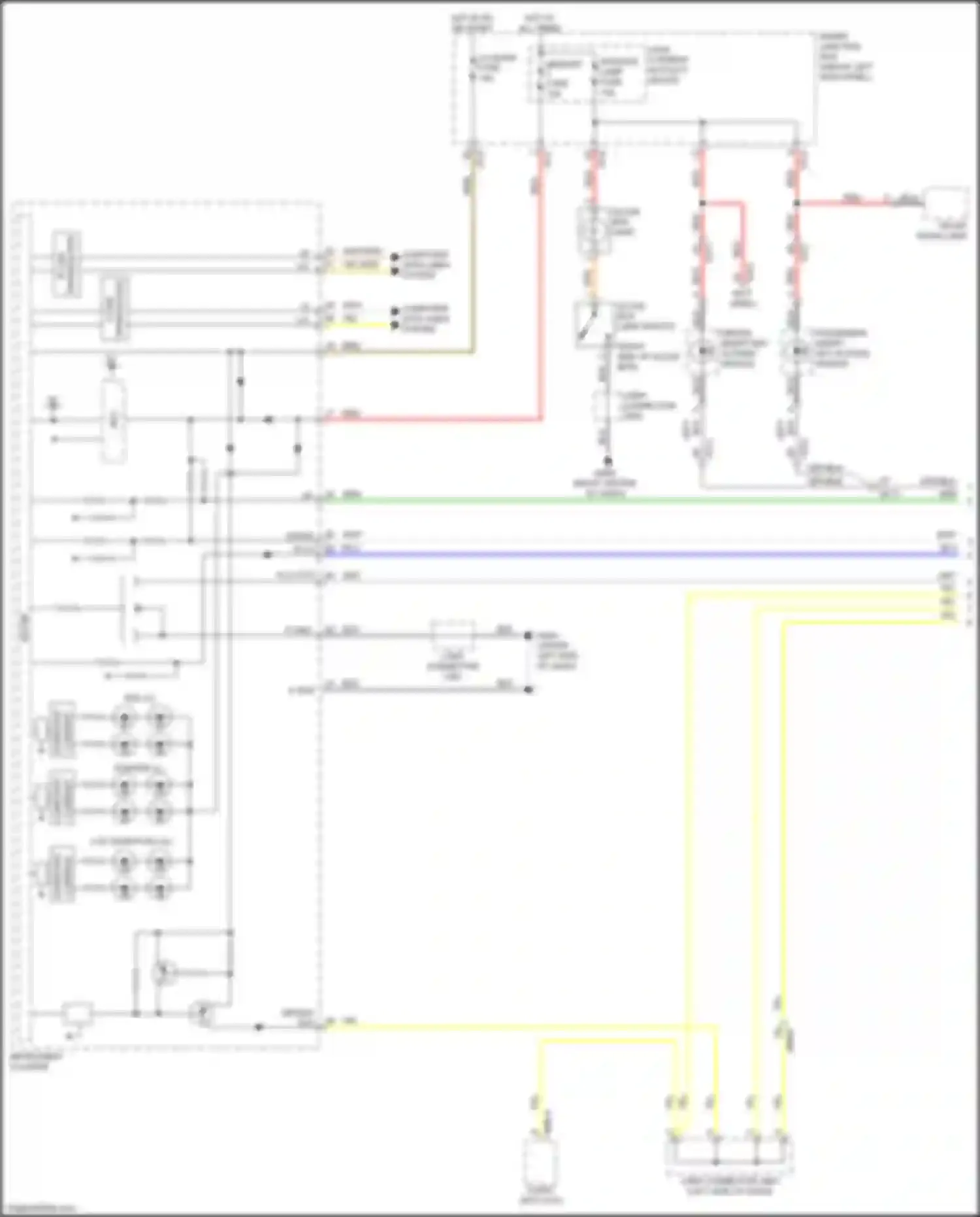 Optima Kia III facelift (2013-2015): Instrument illumination circuit, hybrid (1 of 3)
