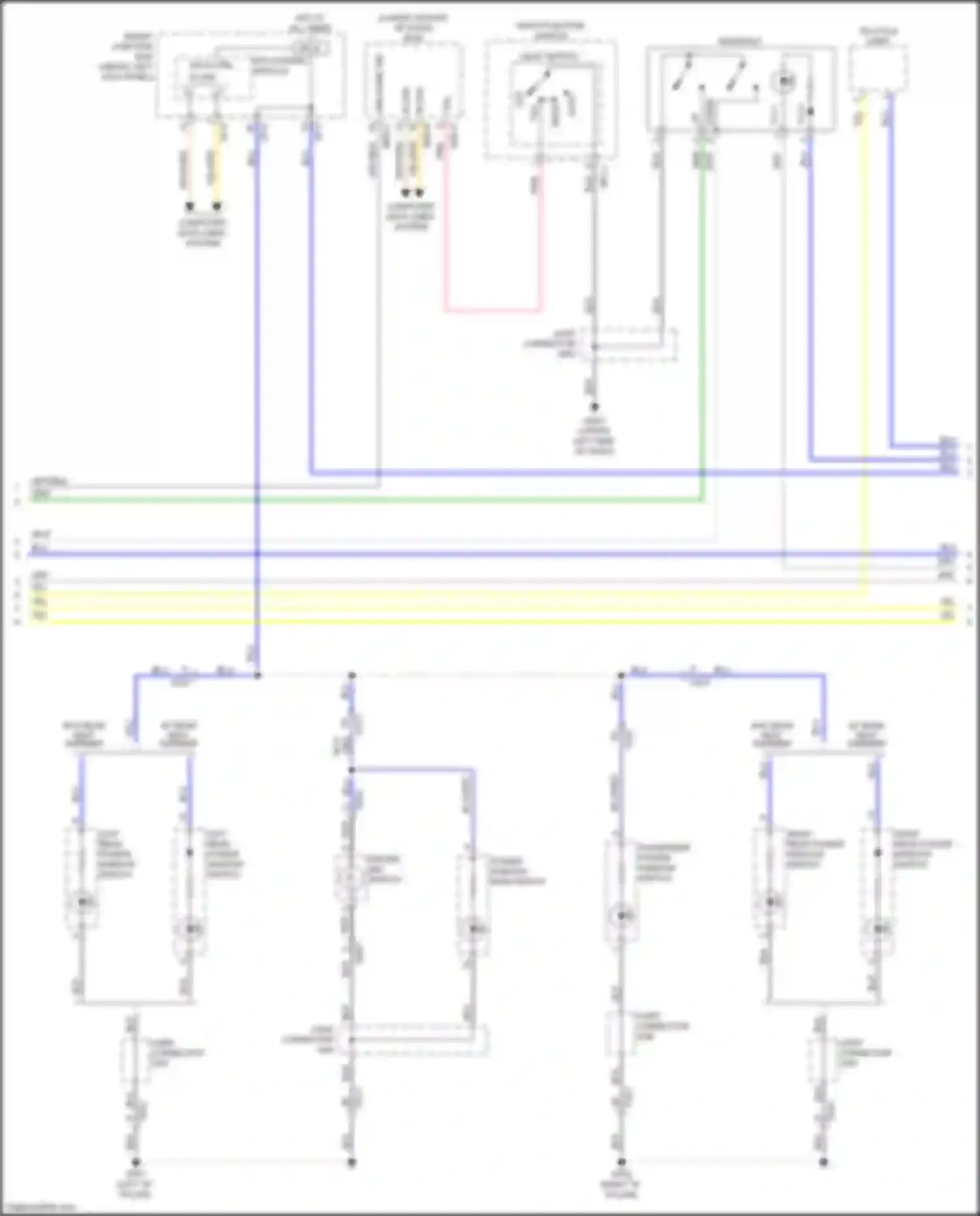 Optima Kia III facelift (2013-2015): Instrument illumination circuit, hybrid (2 of 3)