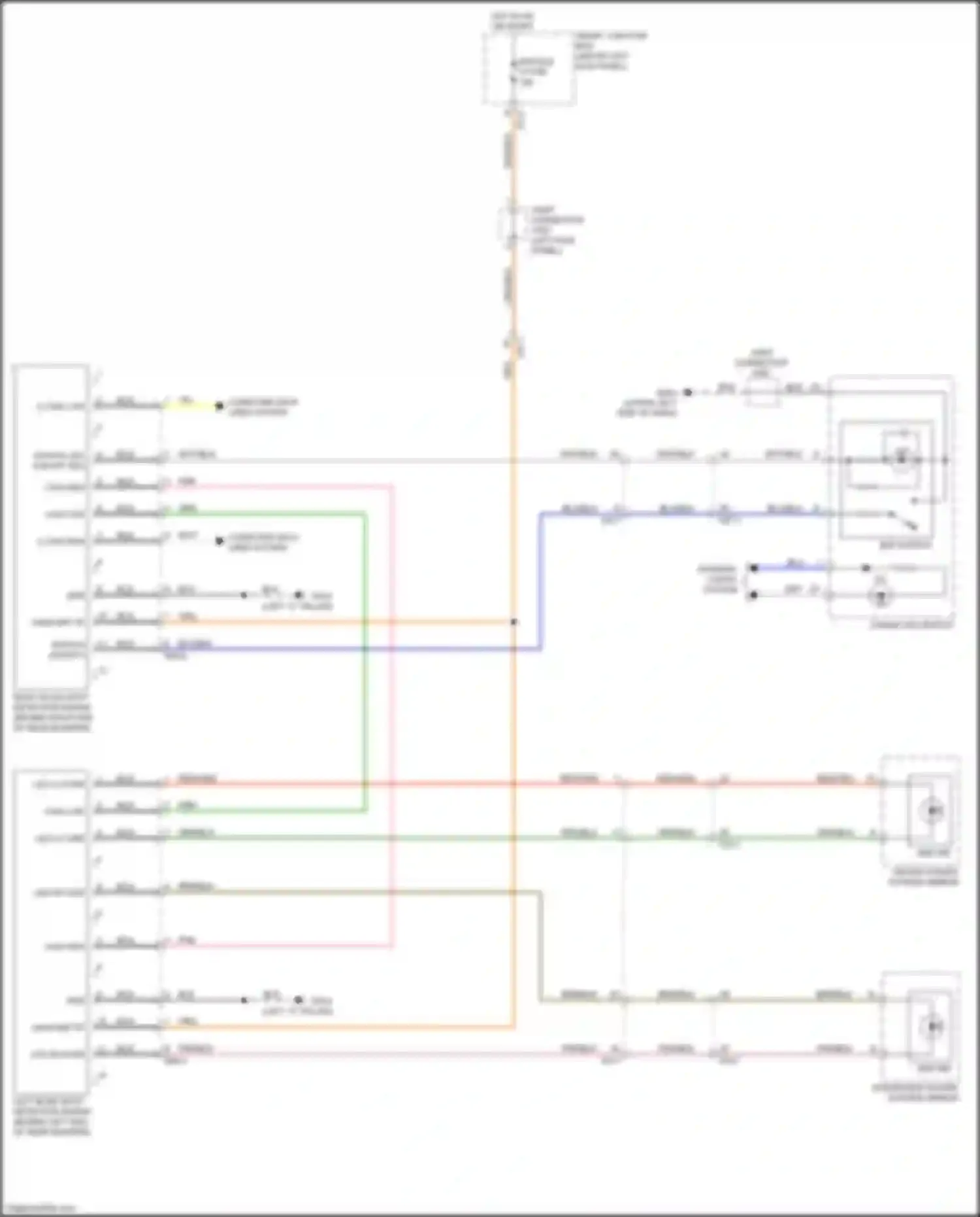 Optima Kia III facelift (2013-2015): Blind spot information system circuit