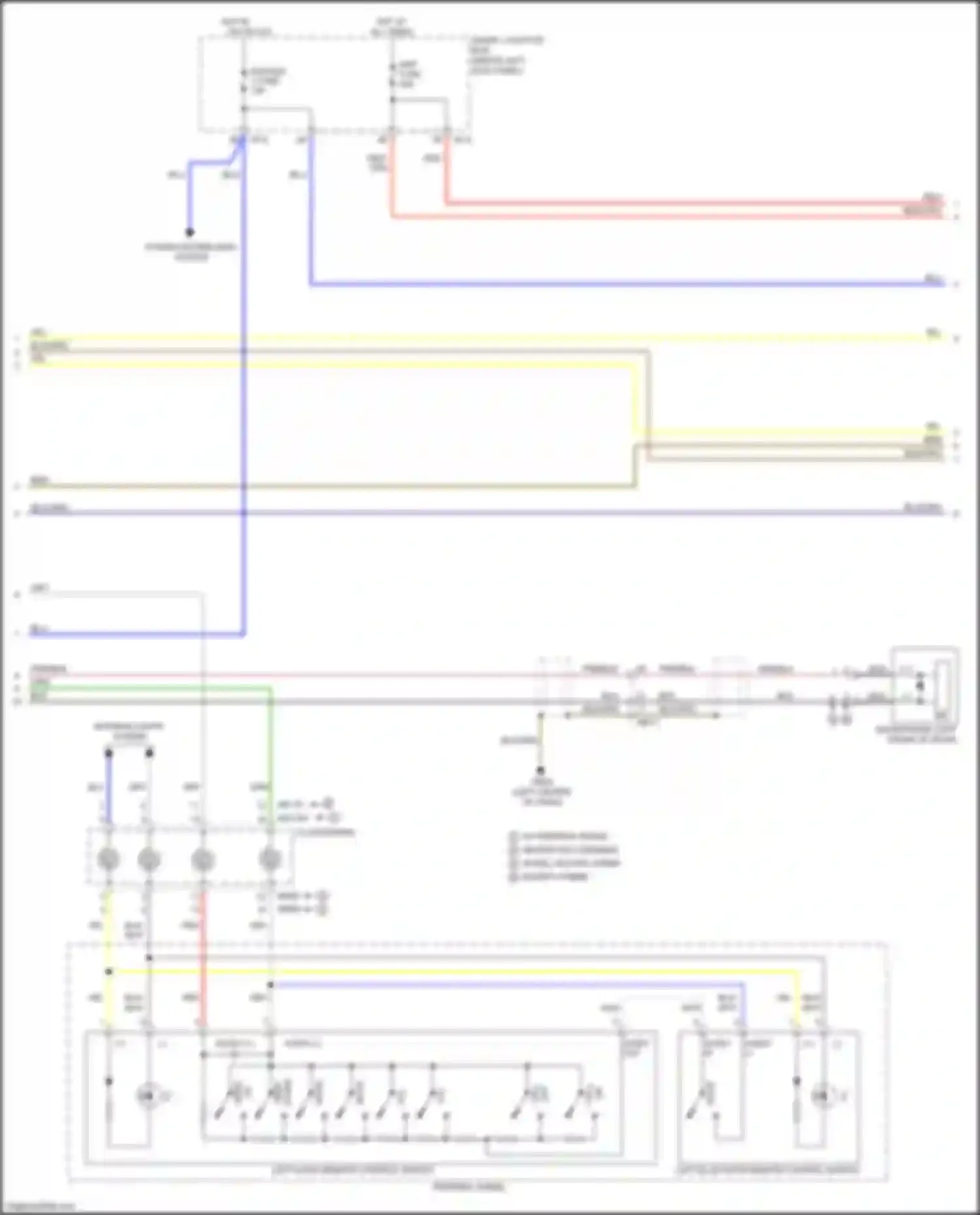 Optima Kia III facelift (2013-2015): Navigation circuit, version 3.0 w/ amplifier (3 of 4)