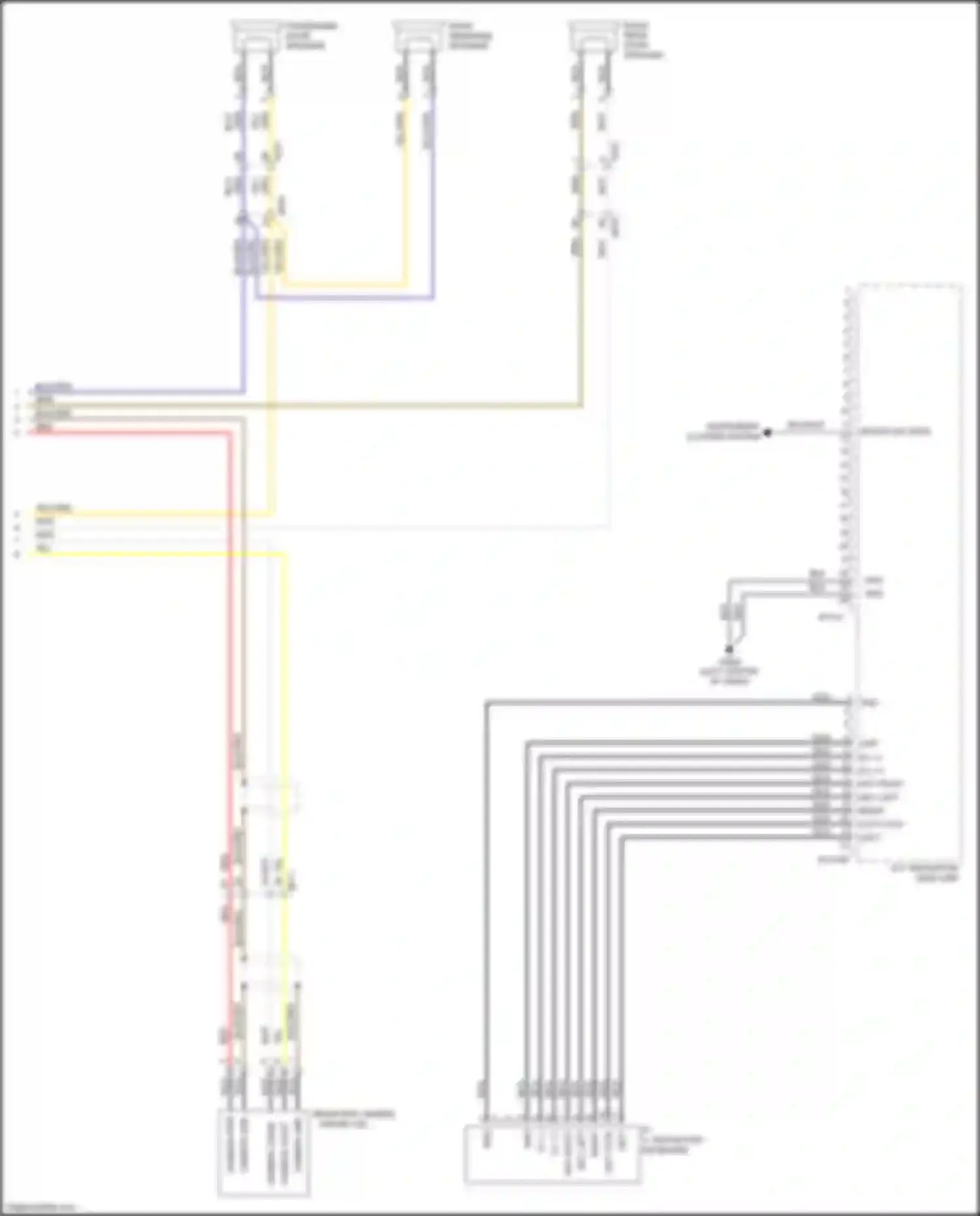 Optima Kia III facelift (2013-2015): Navigation circuit, version 3.0 w/o amplifier (3 of 3)