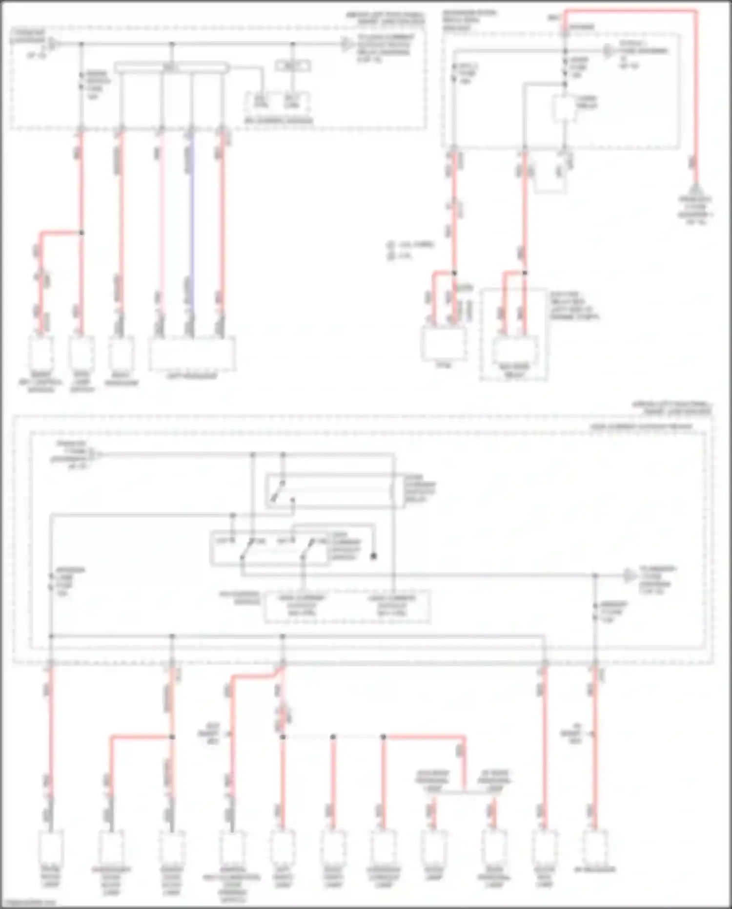 Optima Kia III facelift (2013-2015): Power distribution circuit, except hybrid (6 of 10)