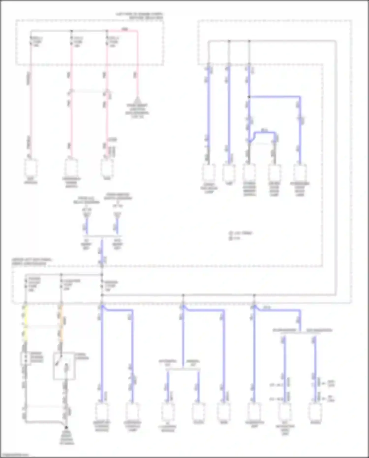 Optima Kia III facelift (2013-2015): Power distribution circuit, except hybrid (8 of 10)