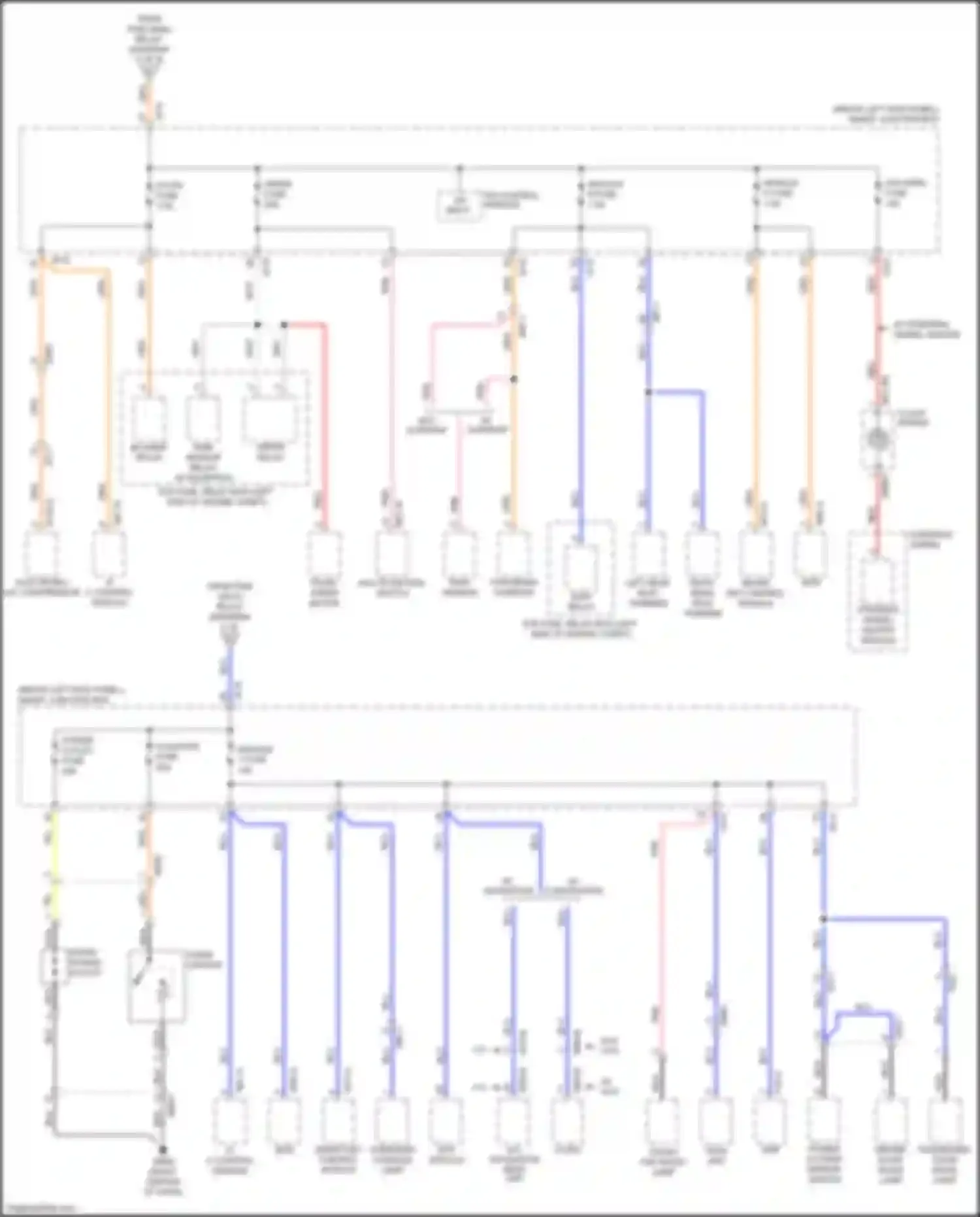 Optima Kia III facelift (2013-2015): Power distribution circuit, hybrid (8 of 9)