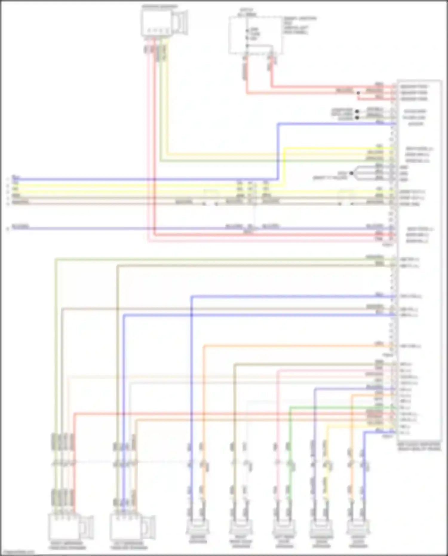 Optima Kia III facelift (2013-2015): Radio circuit, 4.0 w/ navigation (3 of 3)