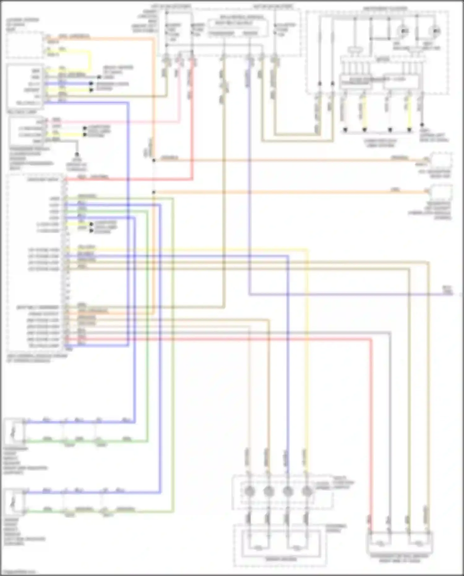 Optima Kia III facelift (2013-2015): Supplemental restraints circuit (1 of 2)