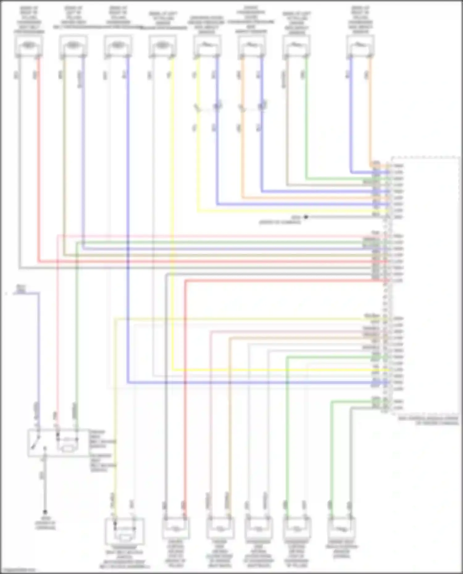 Optima Kia III facelift (2013-2015): Supplemental restraints circuit (2 of 2)