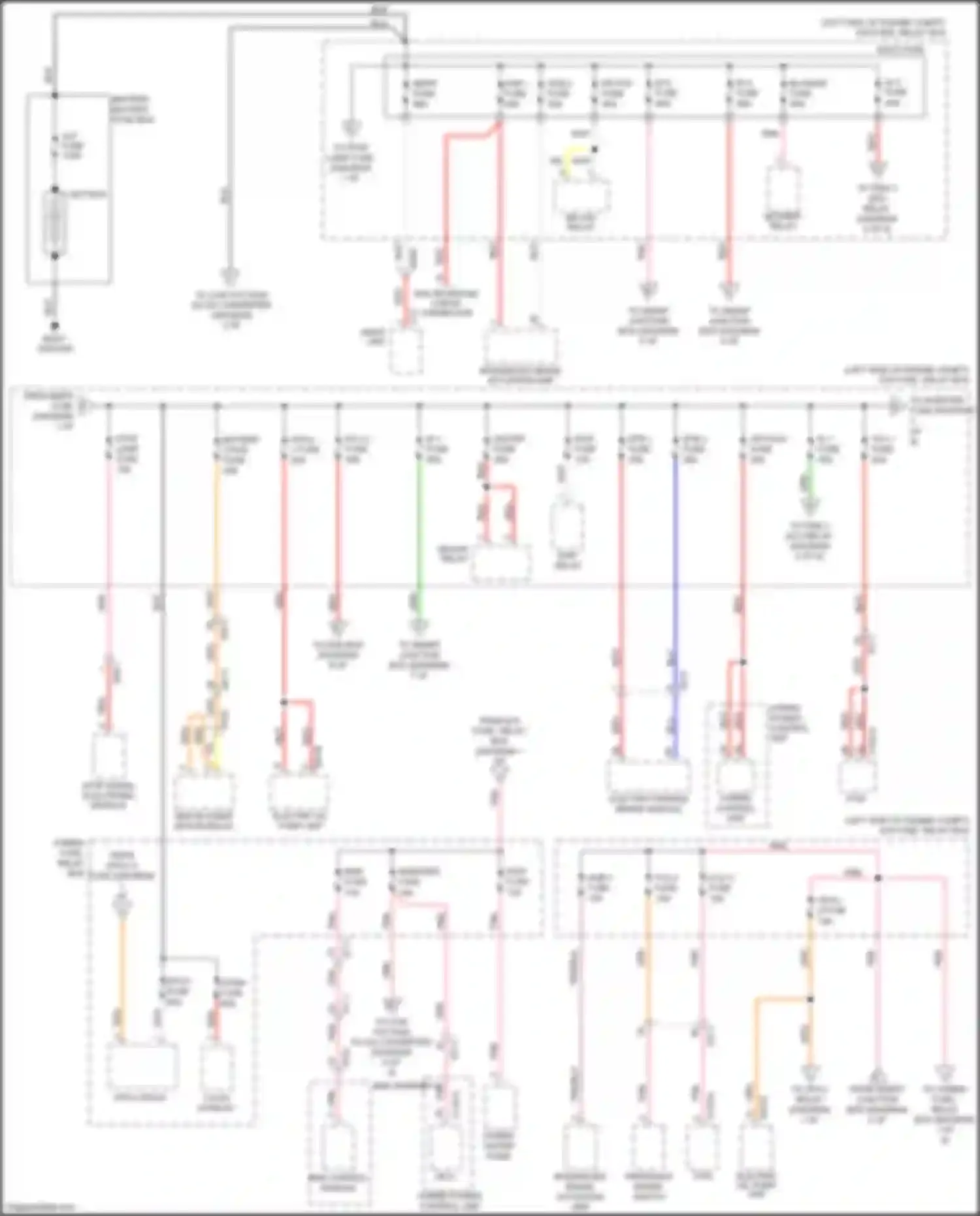 Wiring diagram ahb 2 fuse for Kia Optima III facelift (2013-2015) (2 of 2)