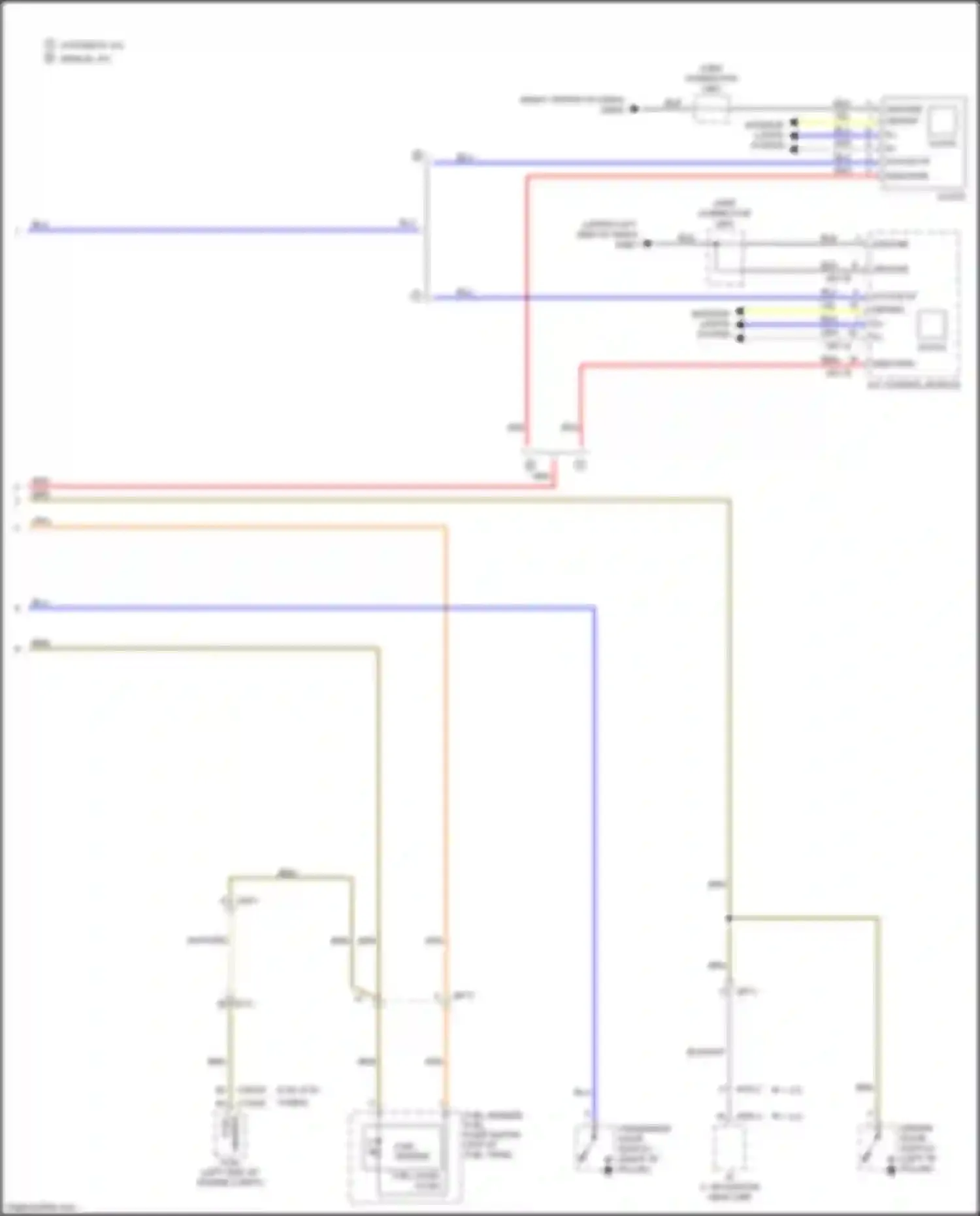 Wiring diagram a/v, navigation head unit for Kia Optima III facelift (2013-2015) (3 of 49)