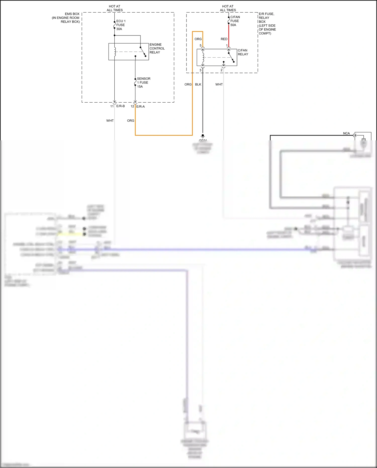 Kia Optima III facelift (2013-2015) blu wiring diagram  (167 of 212)