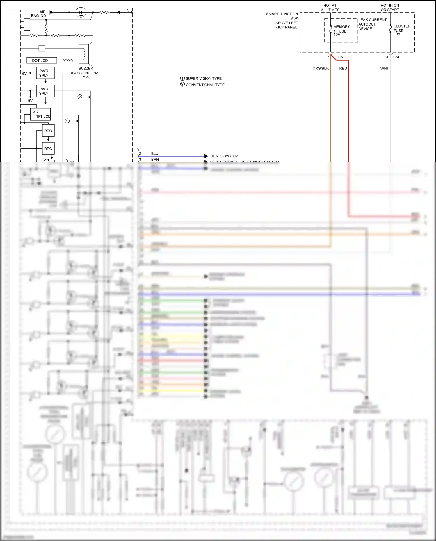 Kia Optima III facelift (2013-2015) blu wiring diagram  (36 of 212)