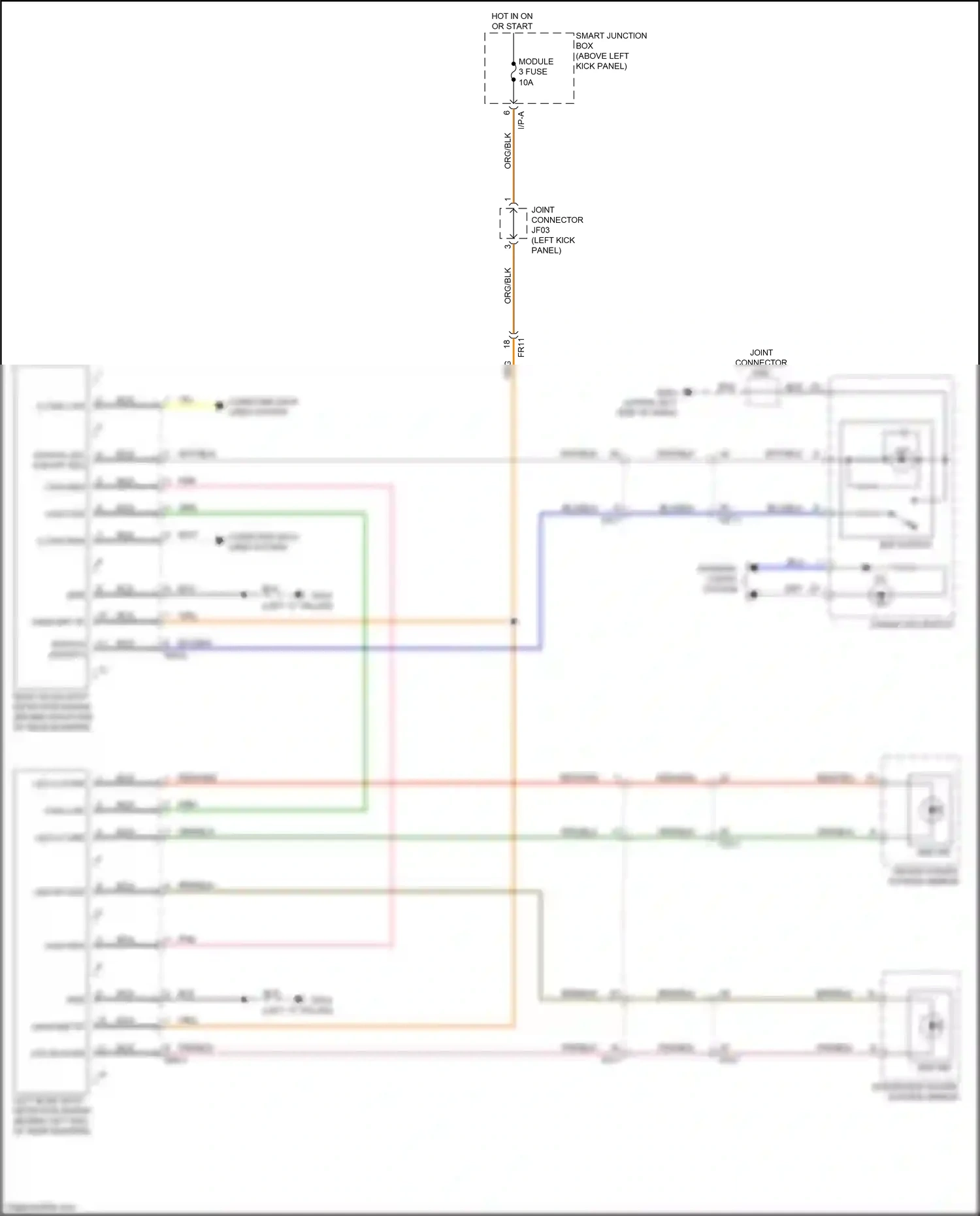 Kia Optima III facelift (2013-2015) blu/blk wiring diagram  (1 of 18)