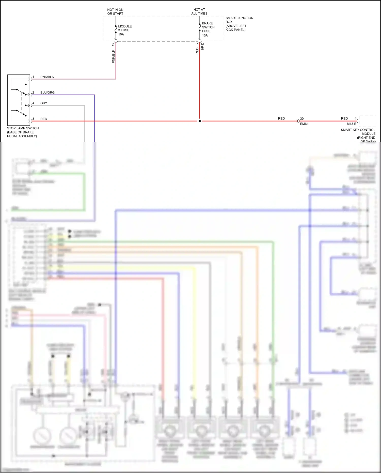 Kia Optima III facelift (2013-2015) blu/org wiring diagram  (33 of 123)