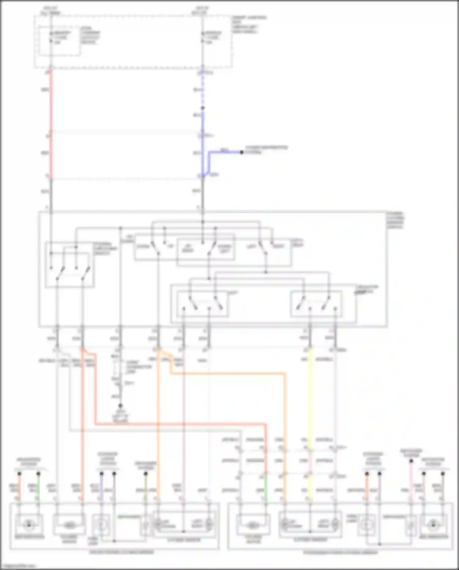 Wiring diagram bsd indicator for Kia Optima III facelift (2013-2015) (6 of 6)