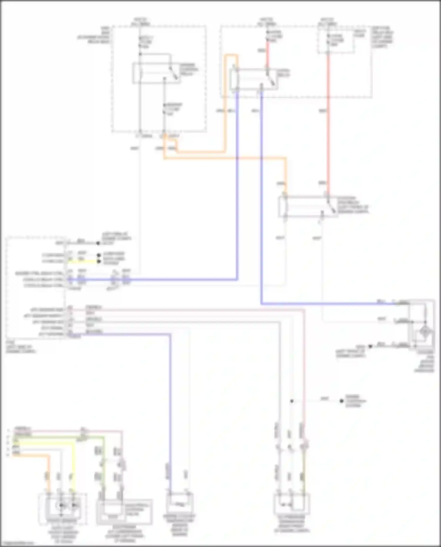 Wiring diagram c/fan 1 fuse for Kia Optima III facelift (2013-2015) (1 of 2)