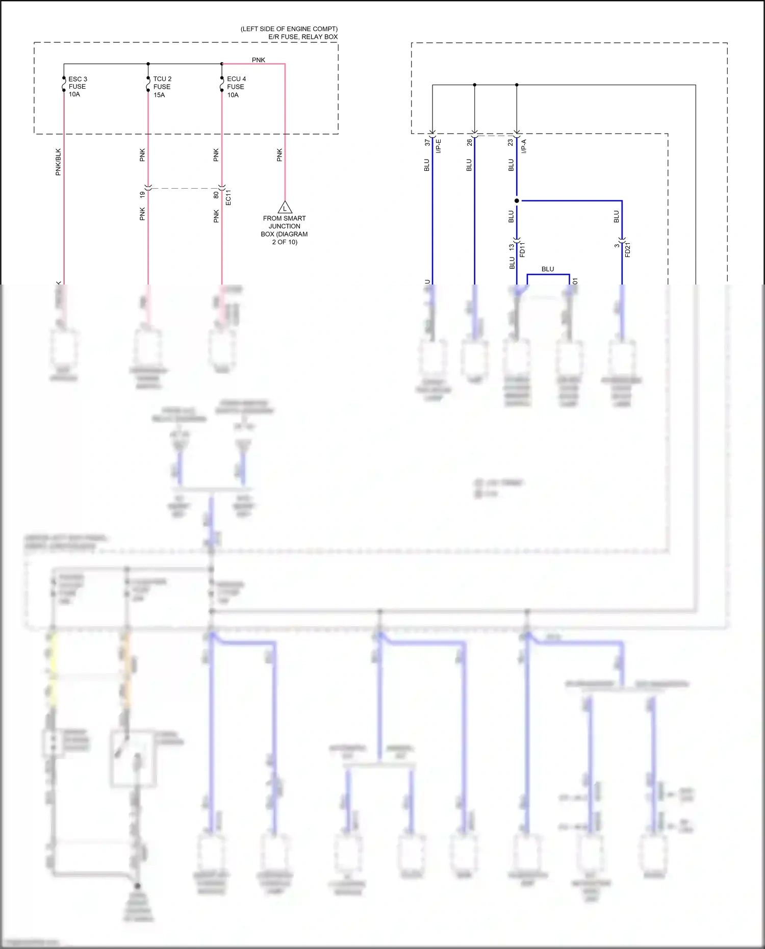 Kia Optima III facelift (2013-2015) cigar lighter wiring diagram  (3 of 4)