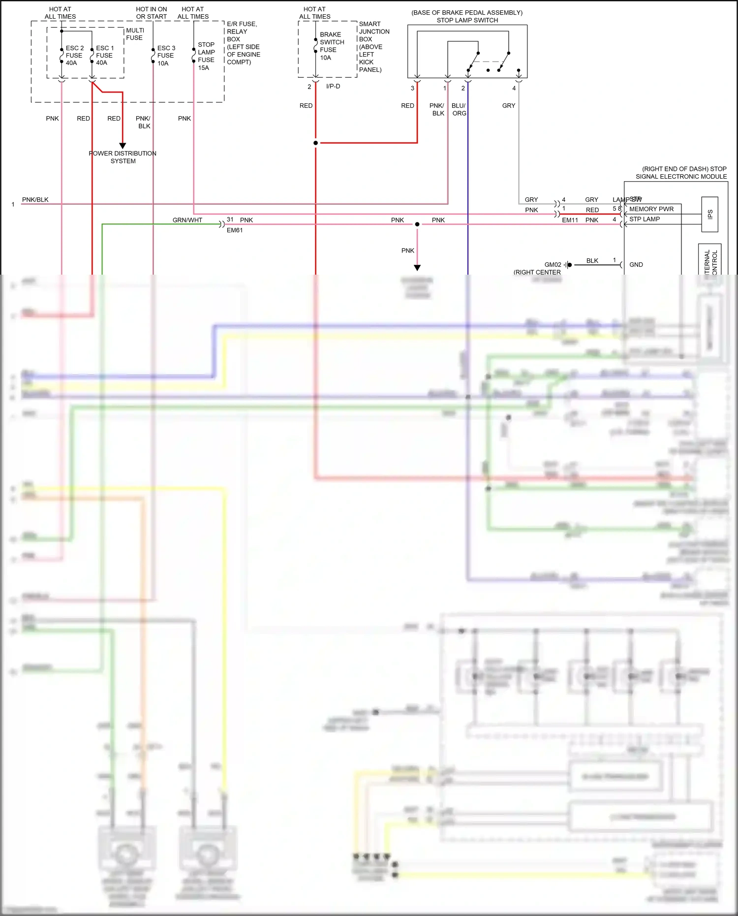 Kia Optima III facelift (2013-2015) control wiring diagram  (1 of 4)