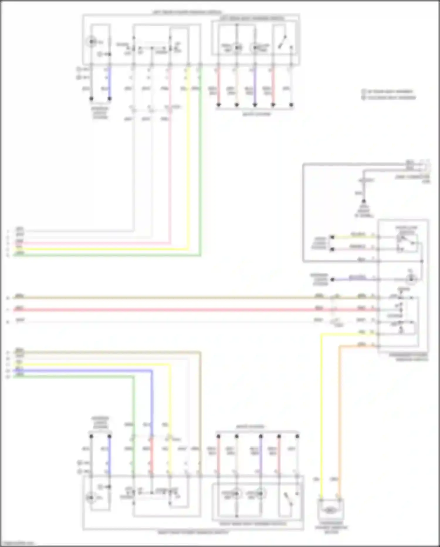 Wiring diagram door locks system for Kia Optima III facelift (2013-2015) (8 of 8)