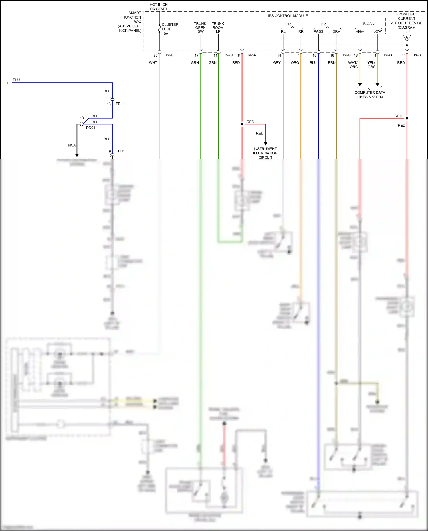 Kia Optima III facelift (2013-2015) dr sw wiring diagram  (2 of 4)