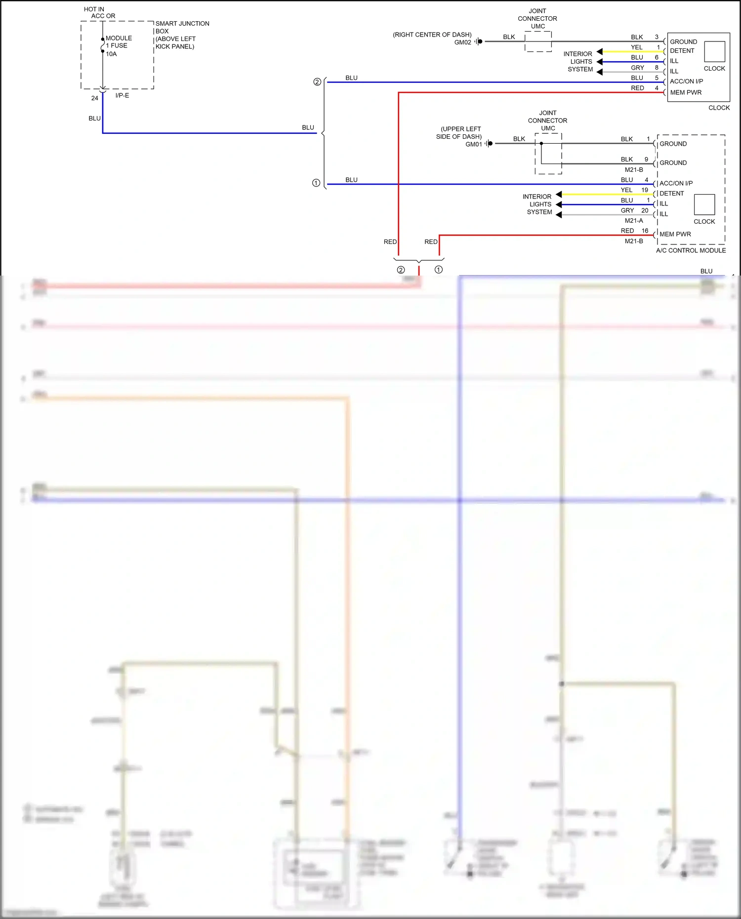 Kia Optima III facelift (2013-2015) driver door switch wiring diagram  (7 of 8)