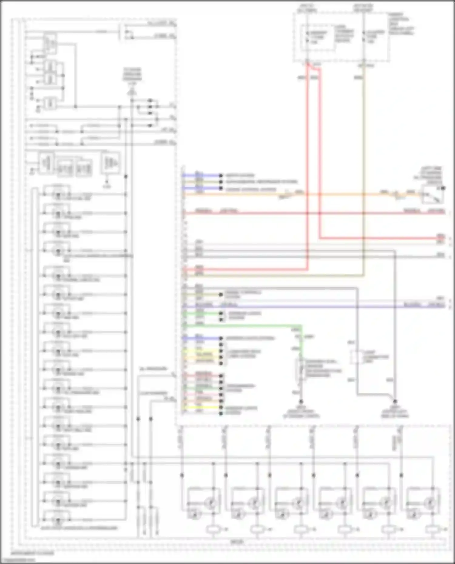 Wiring diagram driver lcd for Kia Optima III facelift (2013-2015) (1 of 1)
