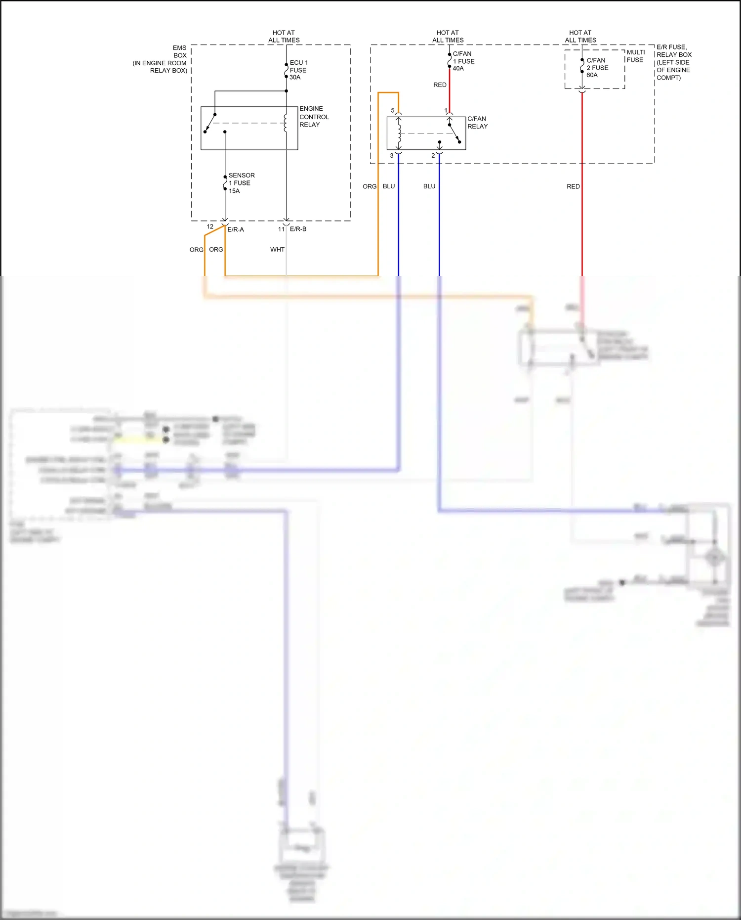 Kia Optima III facelift (2013-2015) e/r-a wiring diagram  (12 of 20)