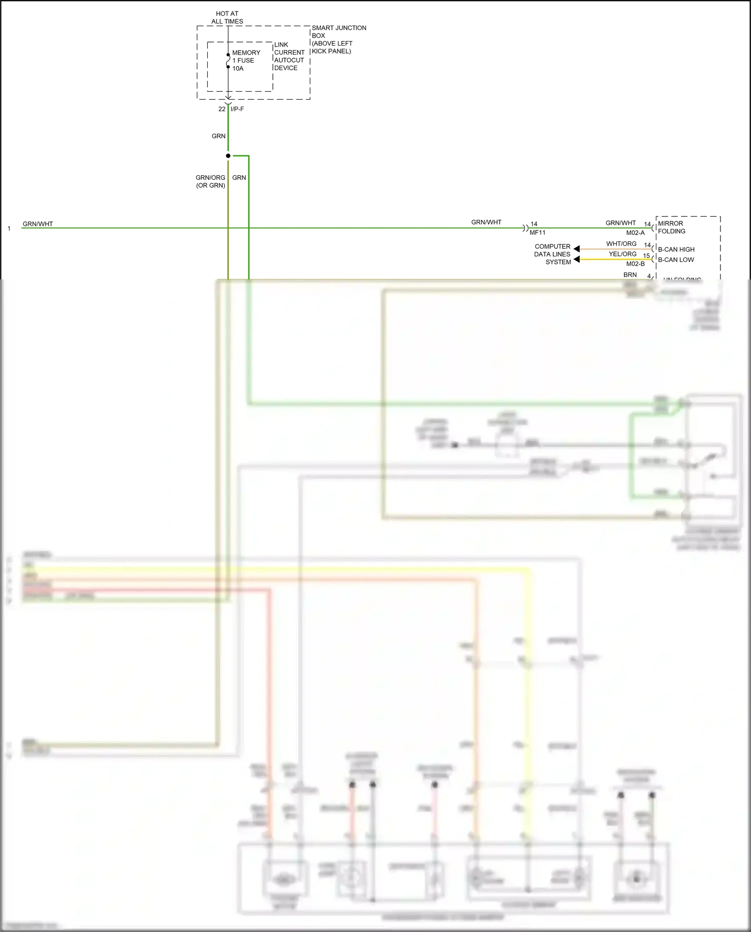 Kia Optima III facelift (2013-2015) folding wiring diagram  (2 of 3)