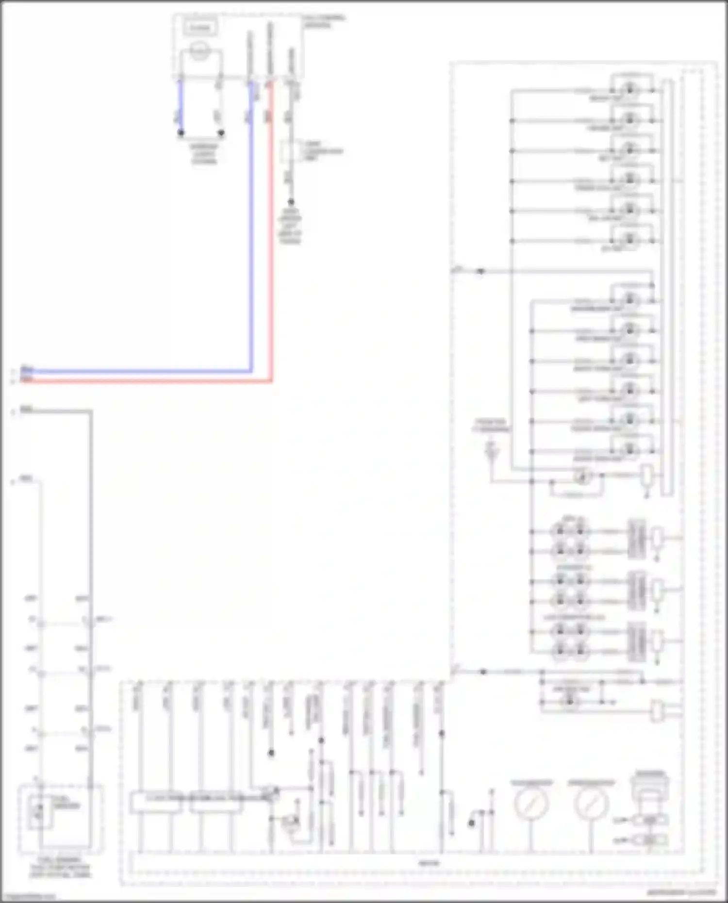 Wiring diagram front fog ind for Kia Optima III facelift (2013-2015) (5 of 5)