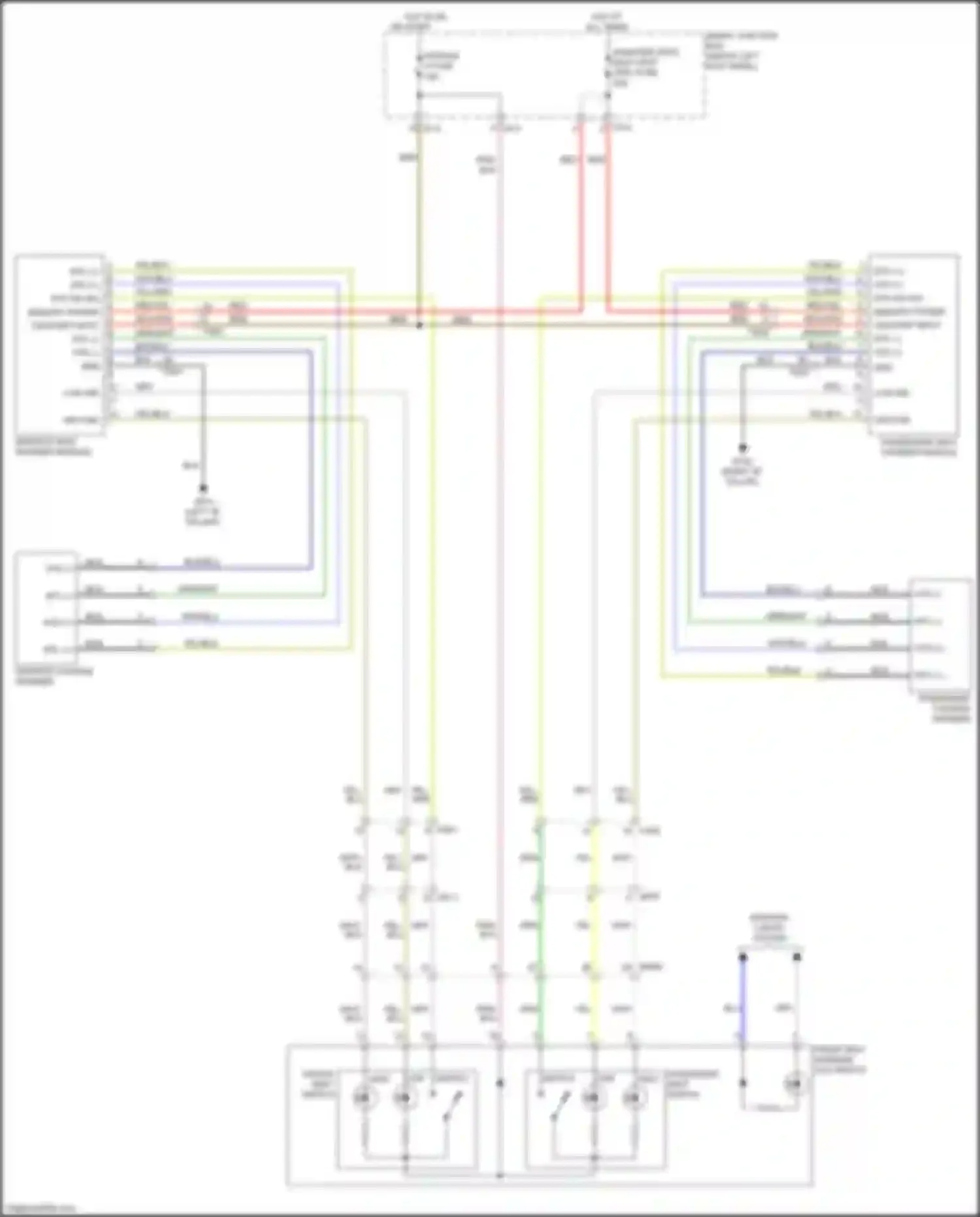 Wiring diagram front seat warmer, ccs switch for Kia Optima III facelift (2013-2015) (2 of 8)