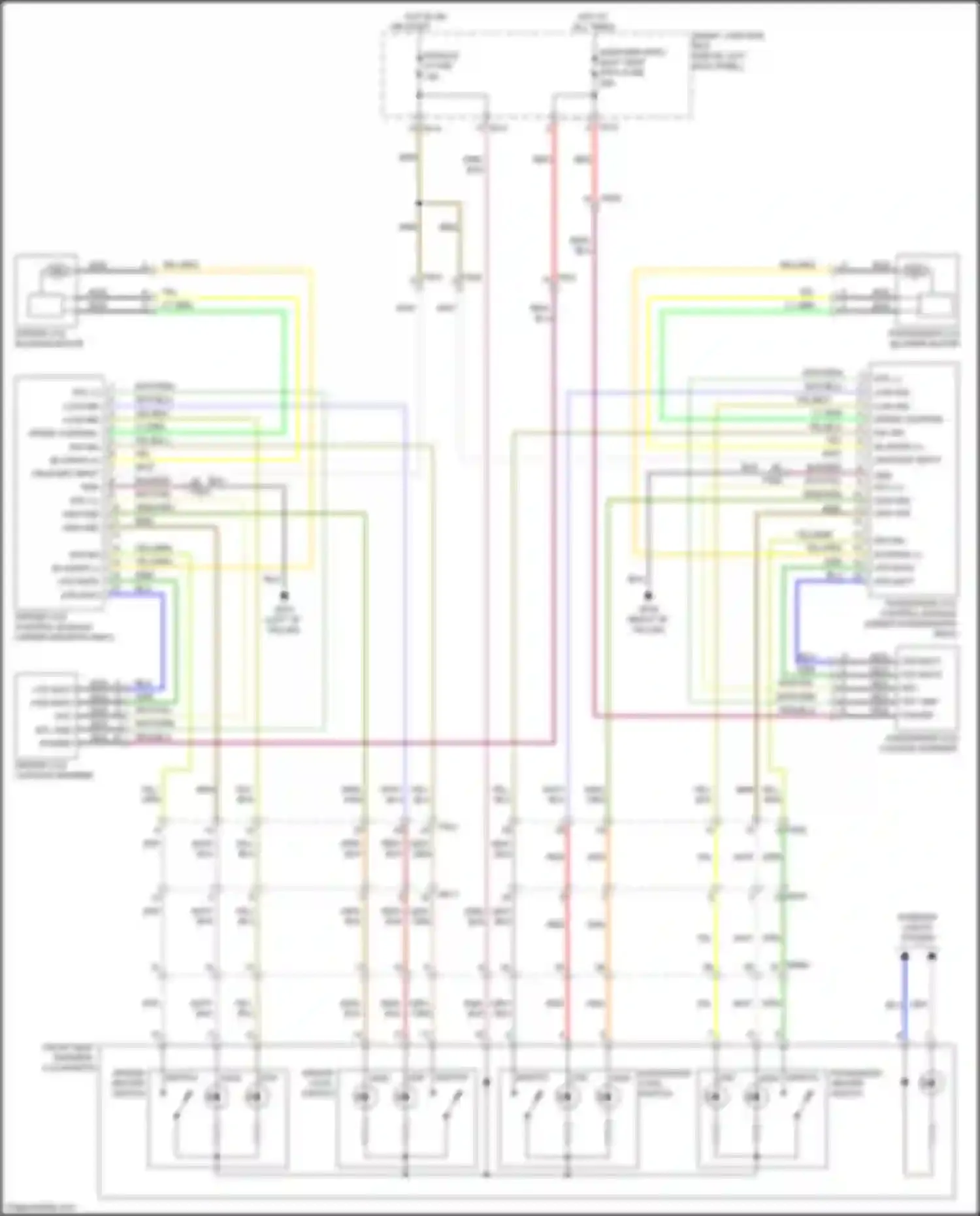 Wiring diagram front seat warmer, ccs switch for Kia Optima III facelift (2013-2015) (1 of 8)