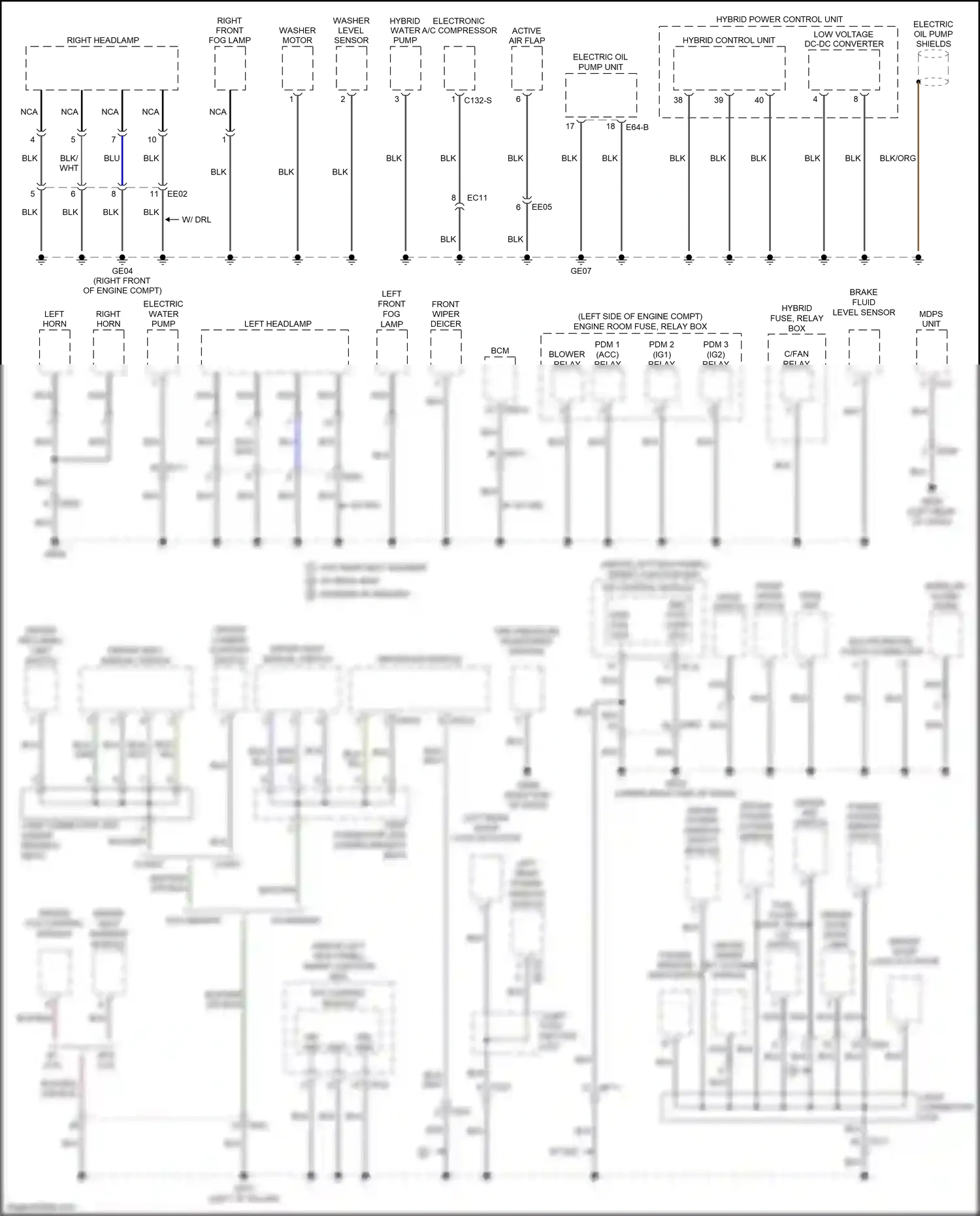 Kia Optima III facelift (2013-2015) front wiper motor wiring diagram  (2 of 6)