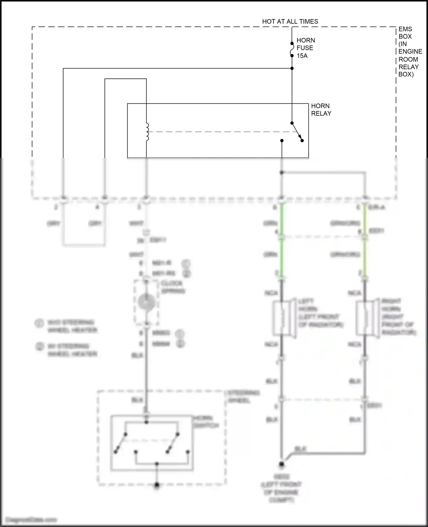 Kia Optima III facelift (2013-2015) grn/org wiring diagram  (22 of 63)