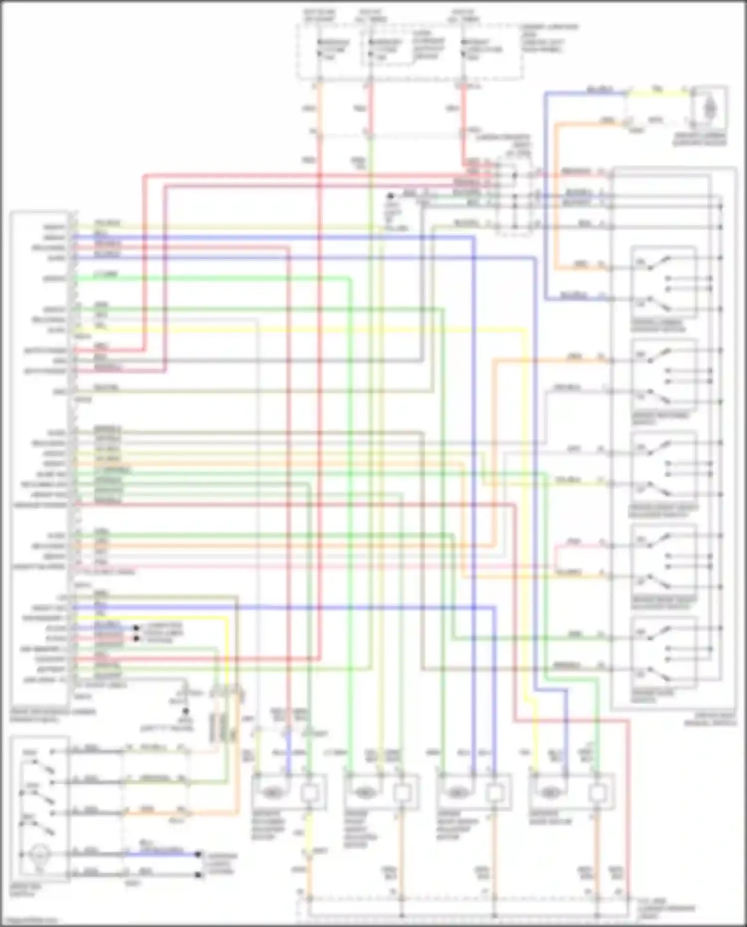 Wiring diagram height dn reclining rr slide rr for Kia Optima III facelift (2013-2015) (1 of 1)