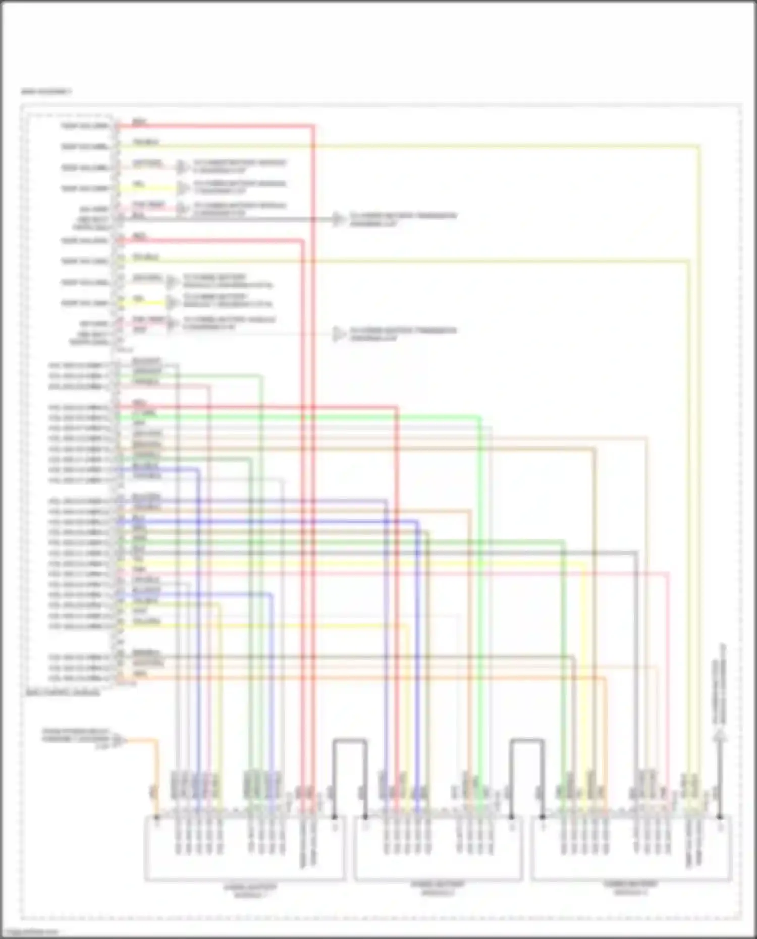 Wiring diagram hybrid battery module 1 for Kia Optima III facelift (2013-2015) (1 of 1)