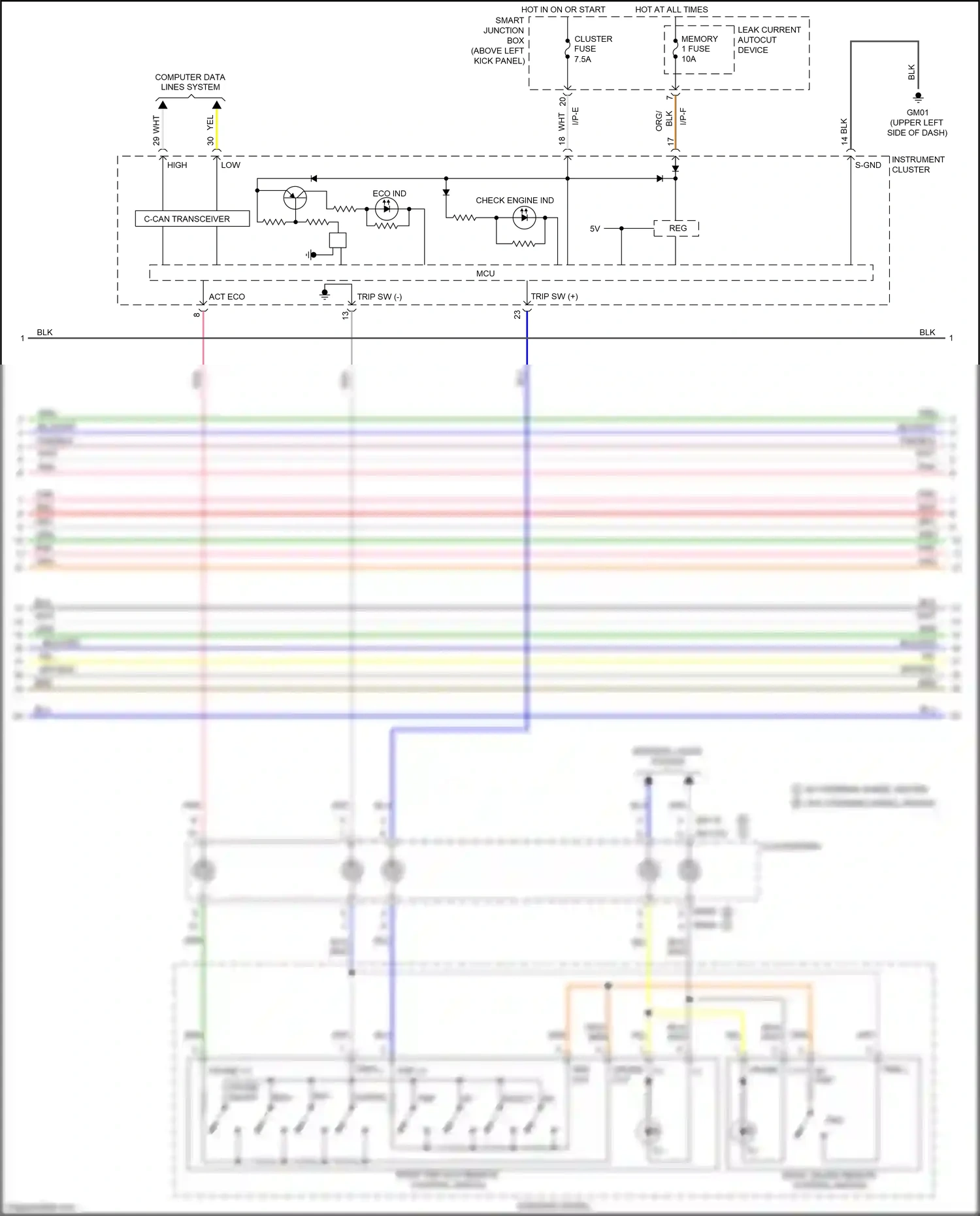 Kia Optima III facelift (2013-2015) i/p-e wiring diagram  (76 of 97)