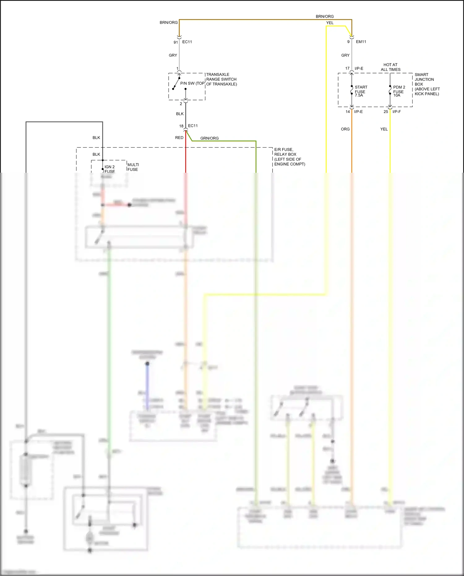Kia Optima III facelift (2013-2015) i/p-e wiring diagram  (60 of 97)