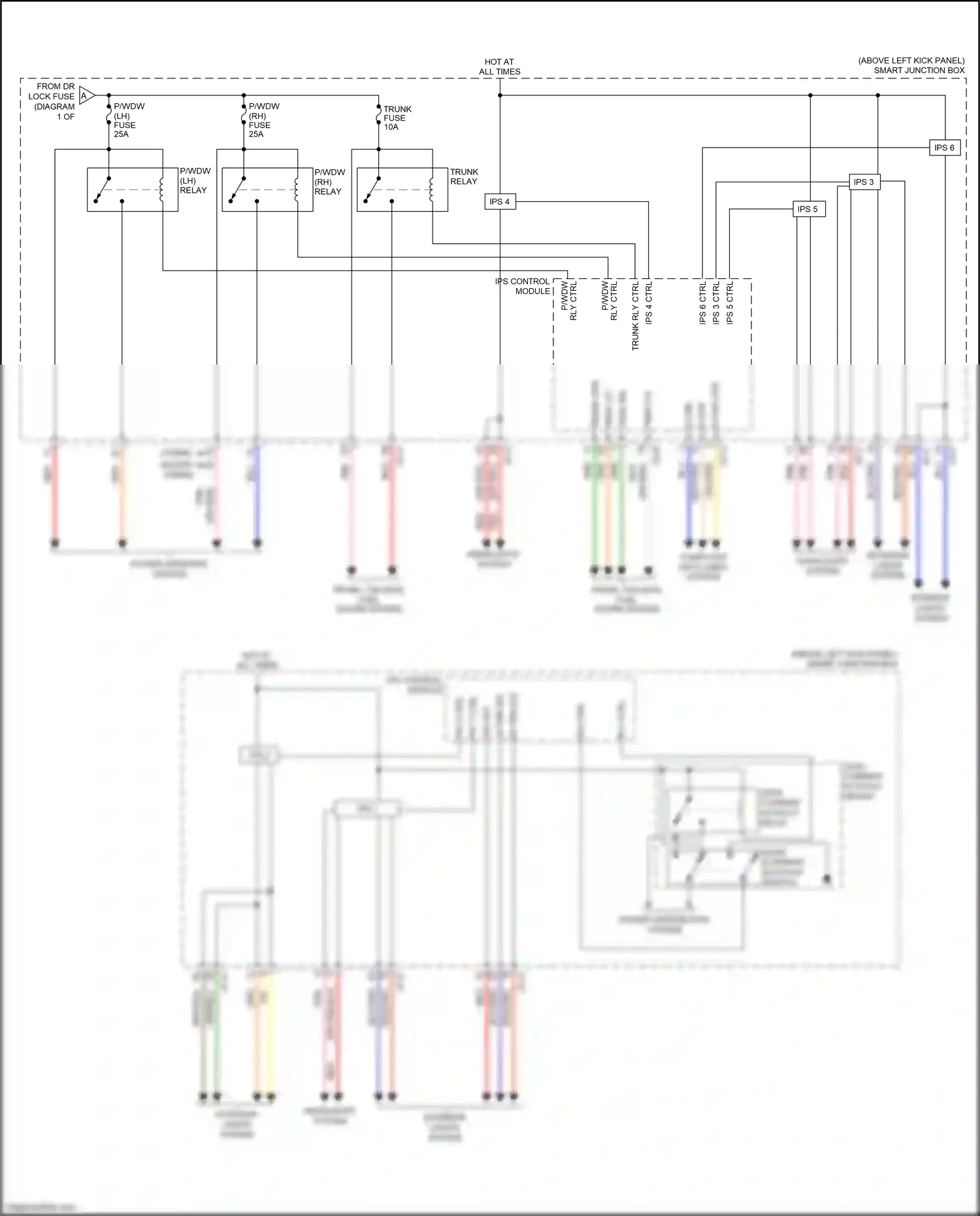 Kia Optima III facelift (2013-2015) ips 6 ctrl wiring diagram  (2 of 2)